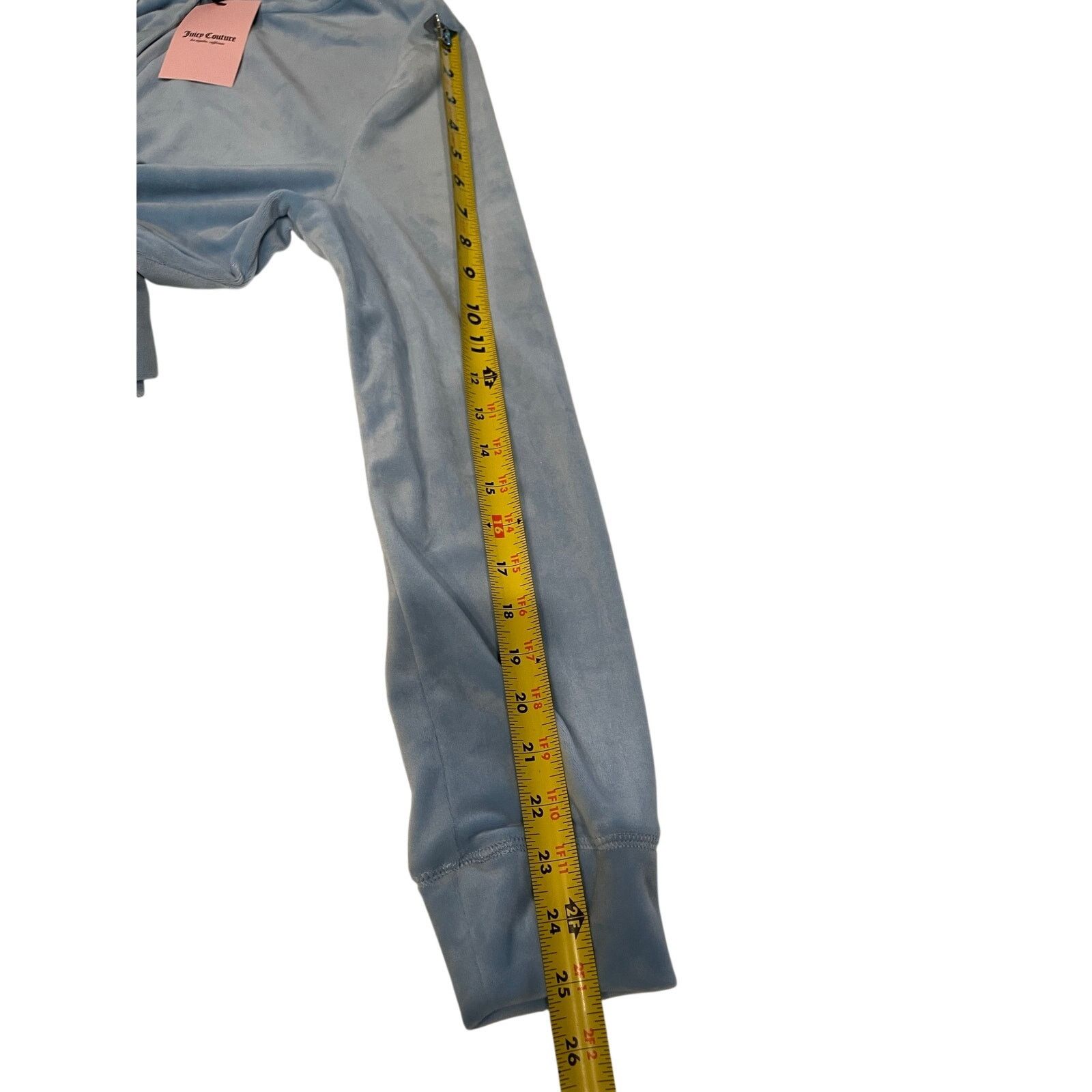 Juicy Couture Juicy Couture "Frosted" light blue velour hoodie L NWT Size L / US 10 / IT 46 - 5 Thumbnail