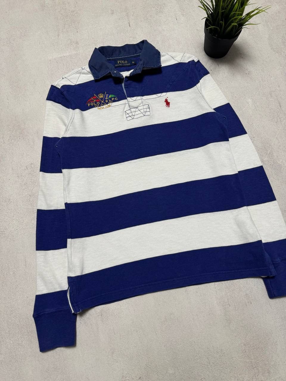 Polo Ralph Lauren × Vintage Vintage Polo Ralph Lauren Rugby Striped Big Logo Y2K 90s Size US XS / EU 42 / 0 - 2 Thumbnail
