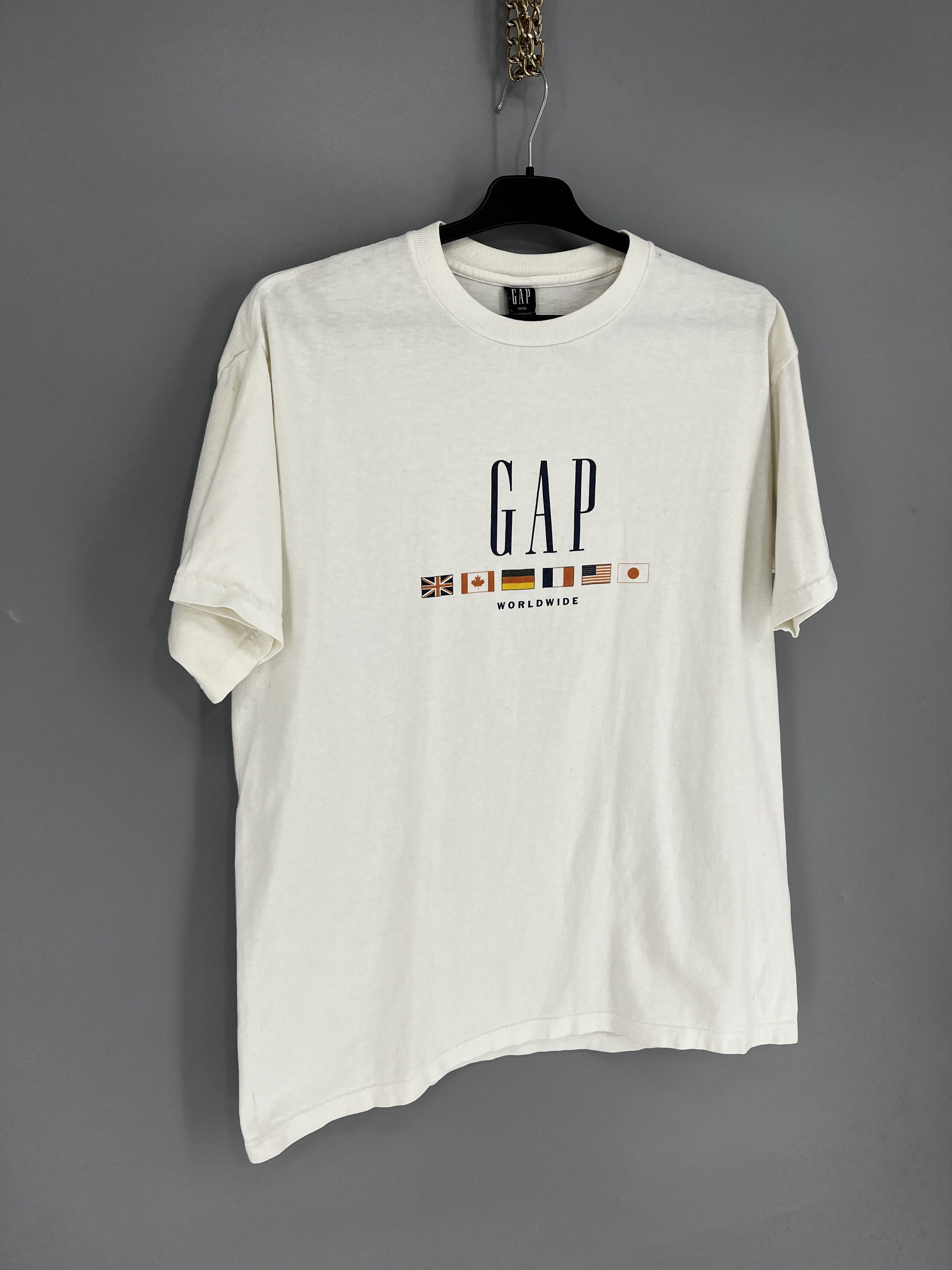 Gap Vintage 90s Gap Gap Worldwide Flag Print On Single Stitch Size US M / EU 48-50 / 2 - 2 Thumbnail