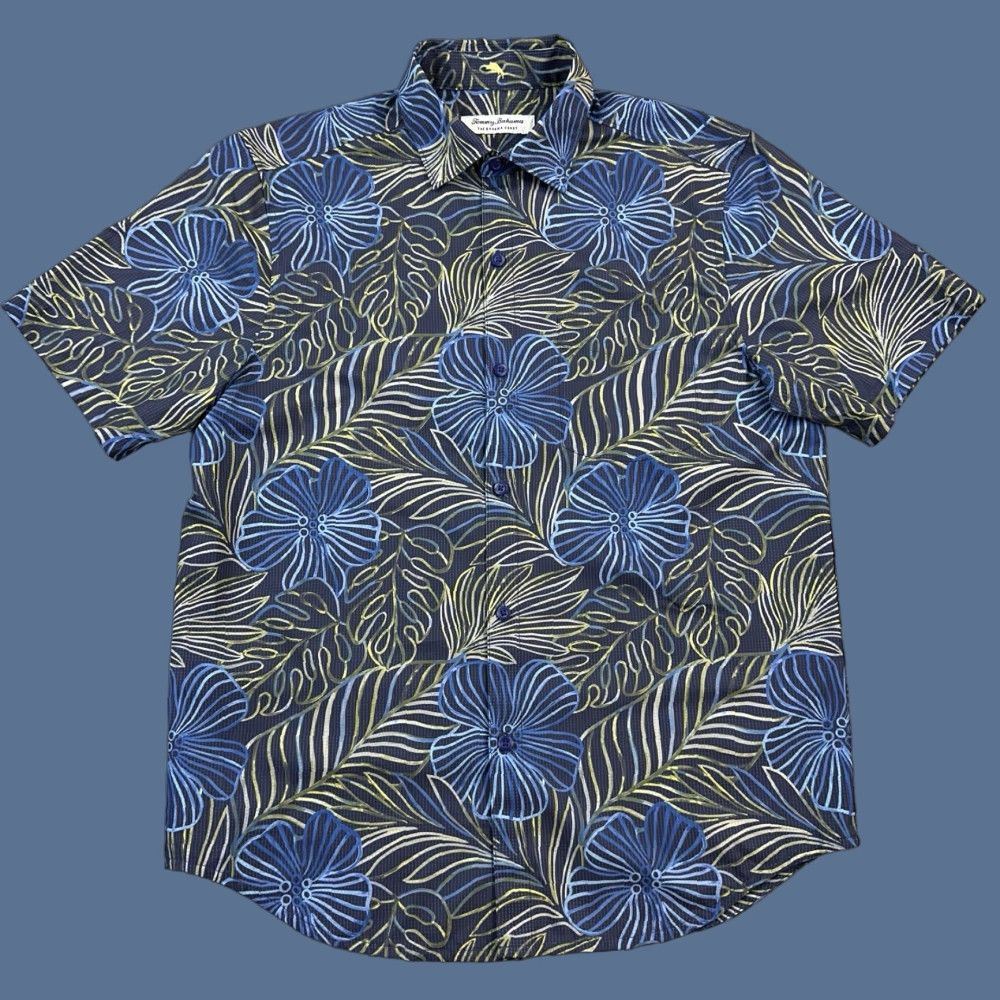 Tommy Bahama VINTAGE Tommy Bahama Shirt Mens Small The Bahama Coast Island Zone Performance Hawaiian Size US S / EU 44-46 / 1 - 1 Thumbnail