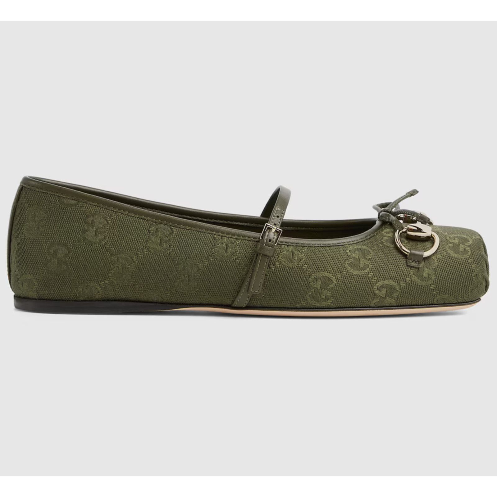 Gucci Gucci Green Horsebit Maryjane Ballerina Ballet Flat 37 Size US 7 / IT 37 - 1 Thumbnail