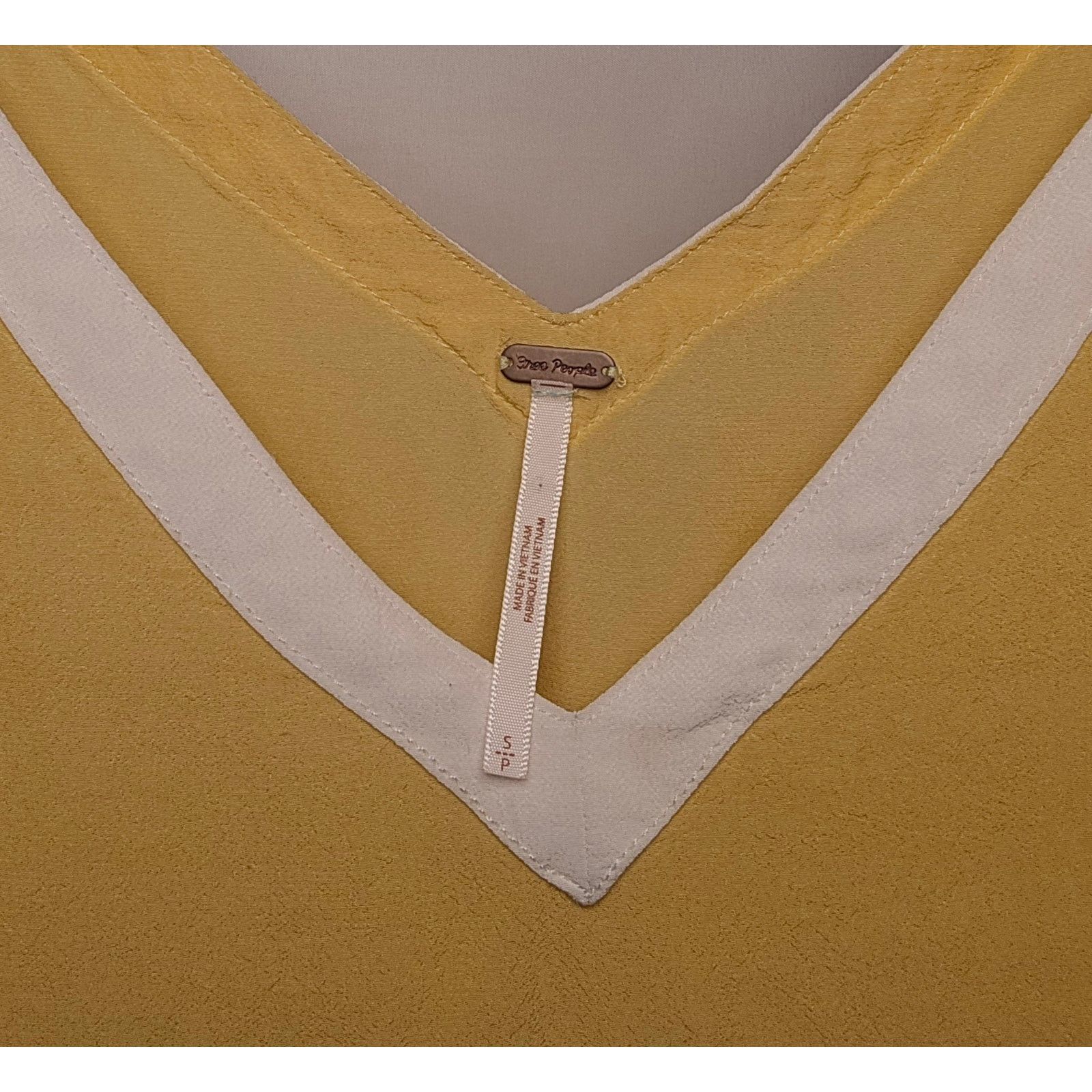 Free People Free People Yellow Sheer Tank Size Small Size S / US 4 / IT 40 - 3 Thumbnail