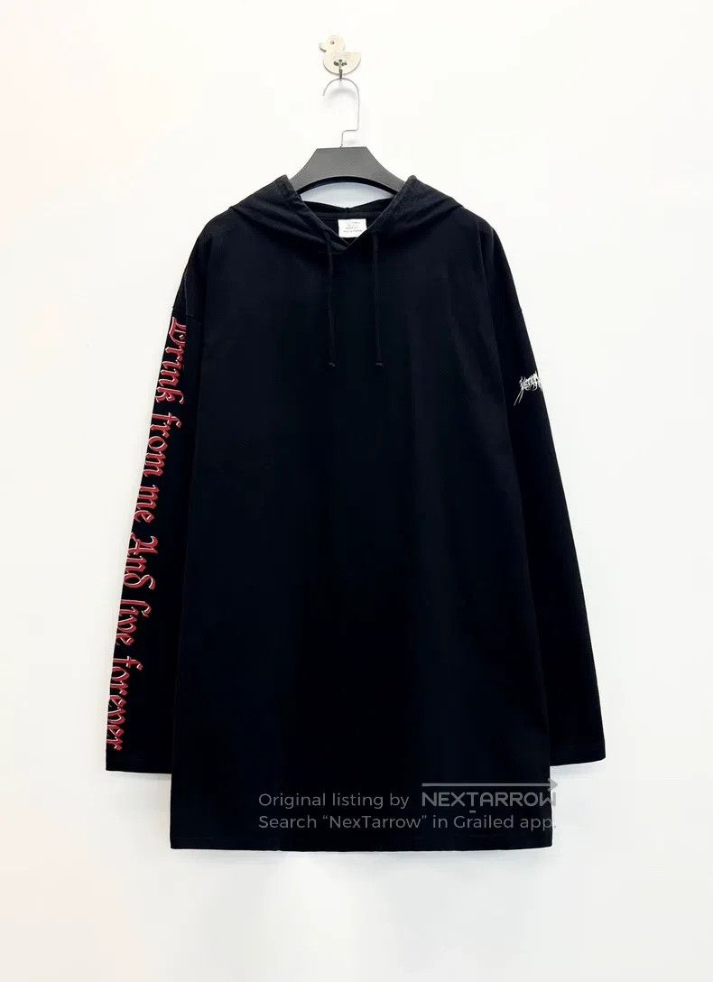 Vetements Vetements Pentagram Dirty Slogan Logo Long Hoodie Size US L / EU 52-54 / 3 - 1 Thumbnail