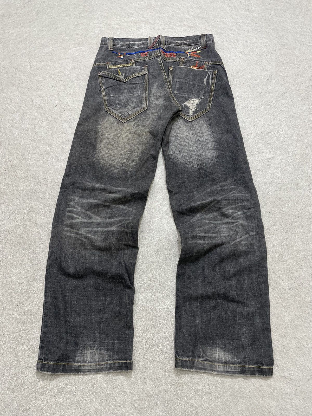 メンズ 00s archive Johnnywolf flare denim pants