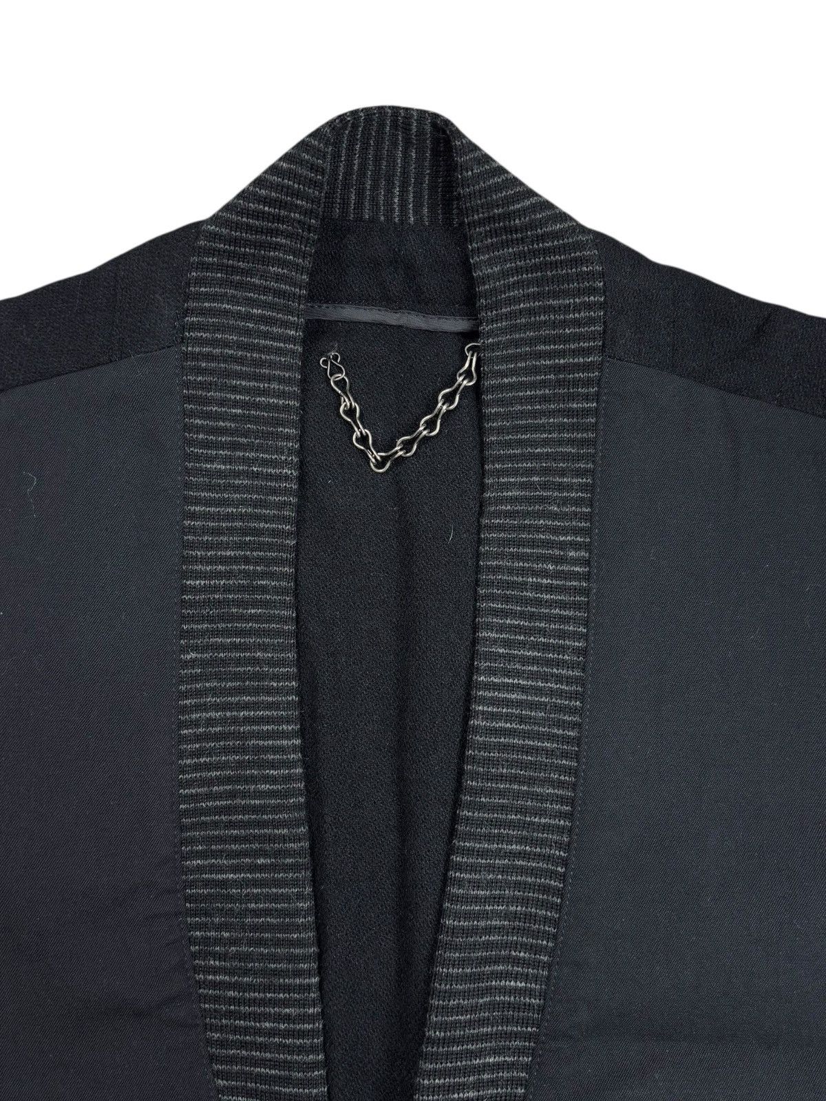 Maison MIHARA YASUHIRO Archive Mihara Yasuhiro Fringe Wool Hybrid Extra Button Vest Size US M / EU 48-50 / 2 - 5 Thumbnail