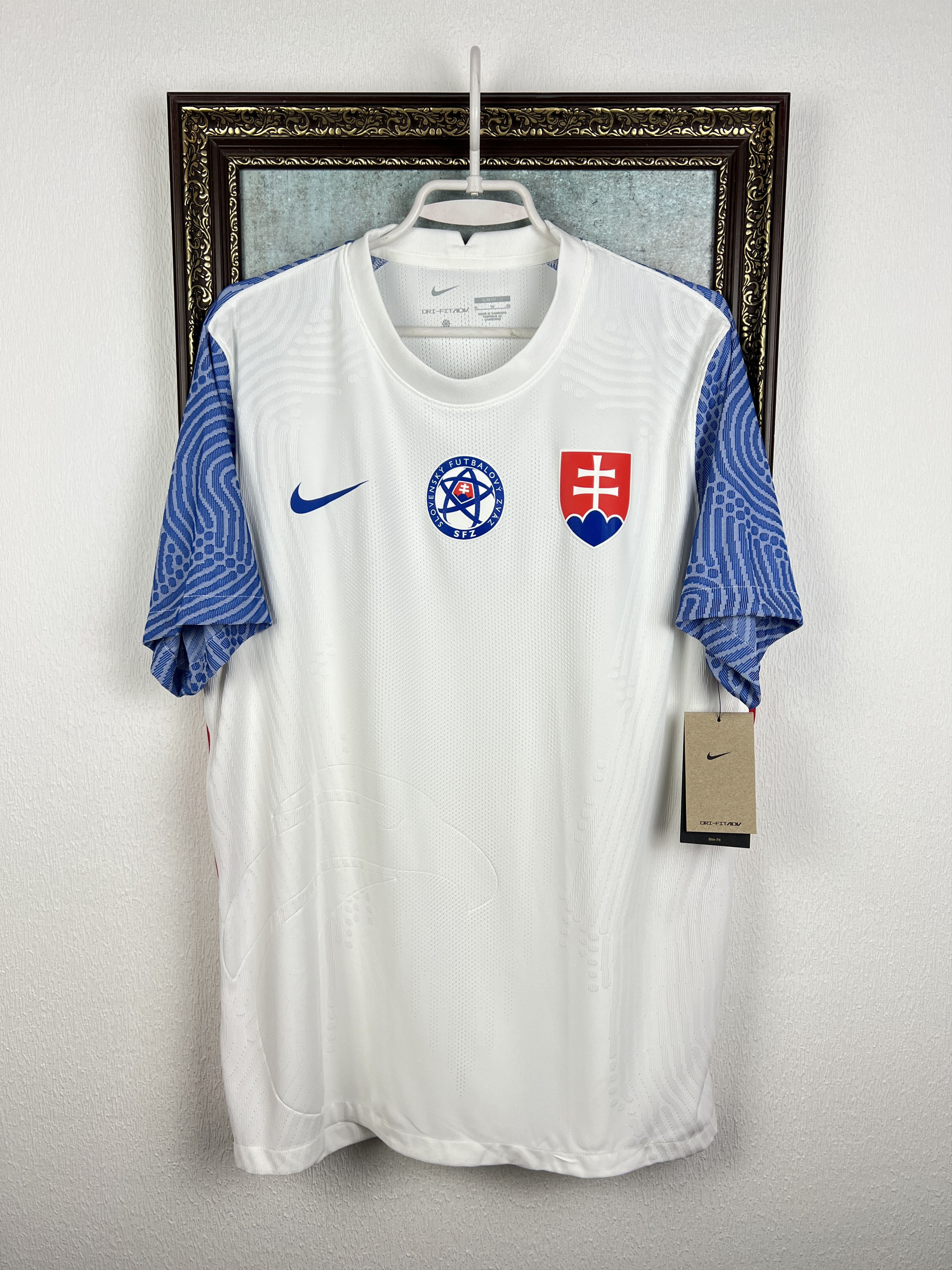 Nike Slovakia football shirt Soccer National Team Jersey Trikot Size US XL / EU 56 / 4 - 1 Thumbnail