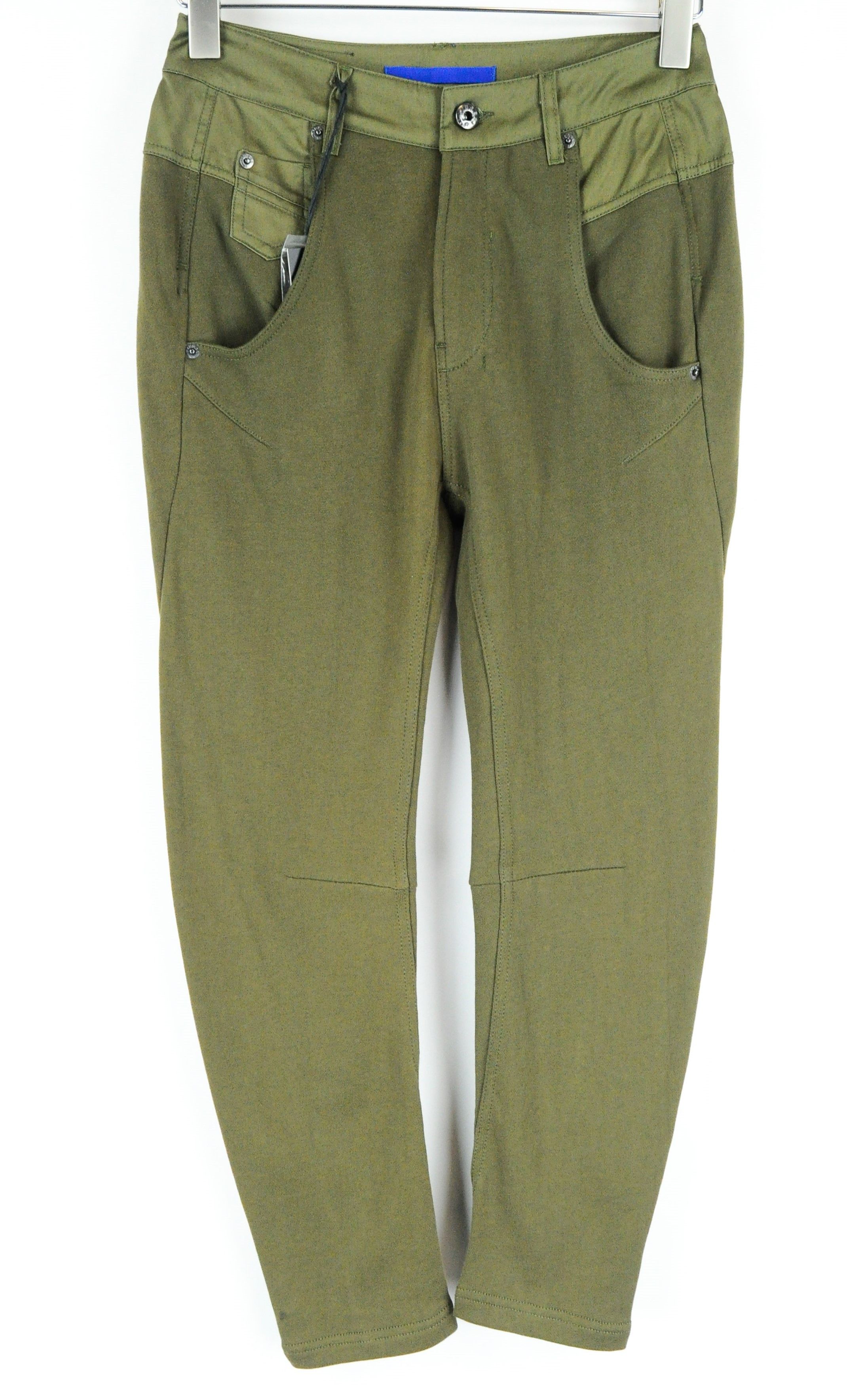 Diesel FAYZA-AA 0EALI 23 Olive Green Boyfriend Jogger 54984 Size 23" - 1 Thumbnail