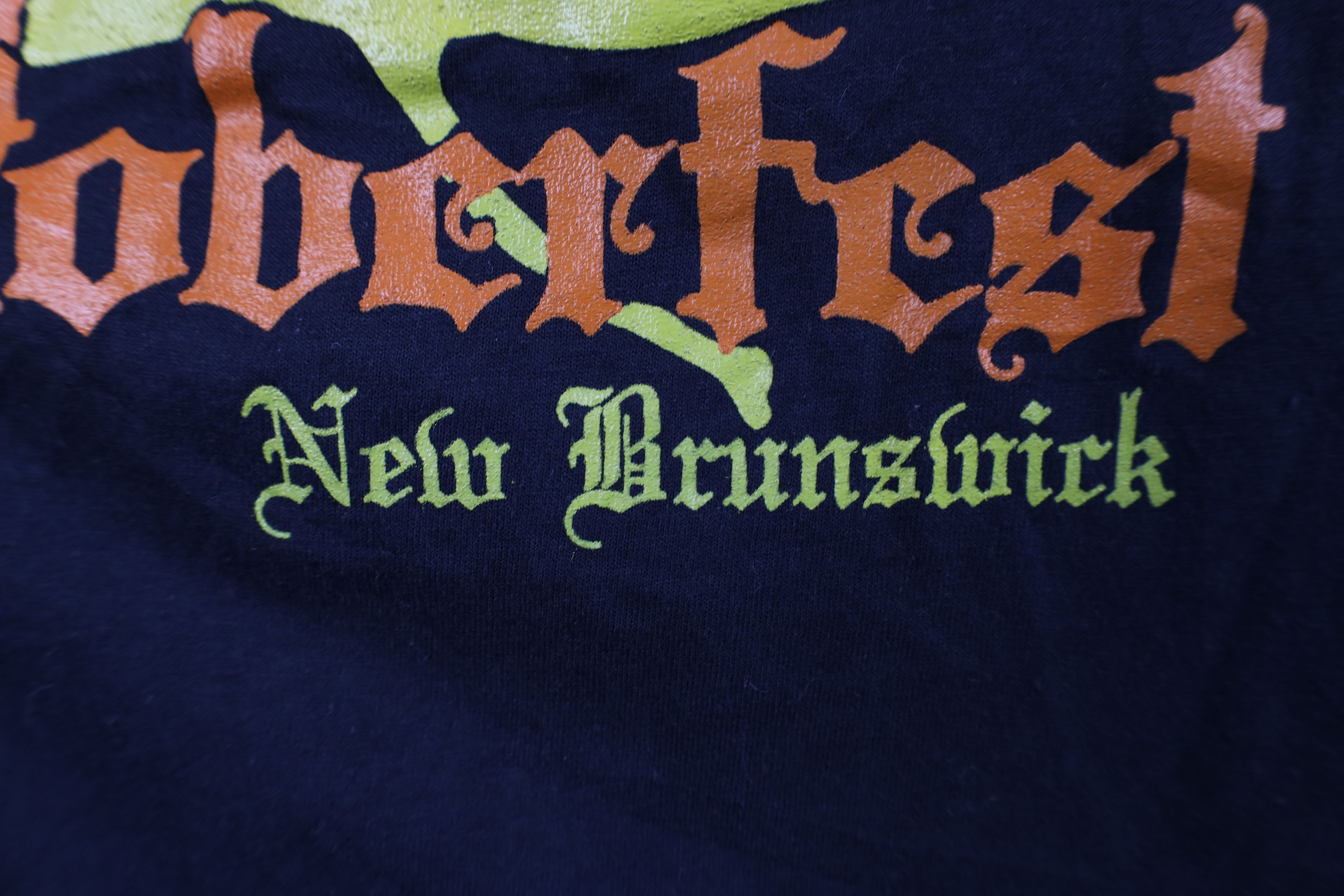 Vintage Vintage 80s Oktoberfest New Brunswick T-Shirt Black USA Size L / US 10 / IT 46 - 6 Thumbnail