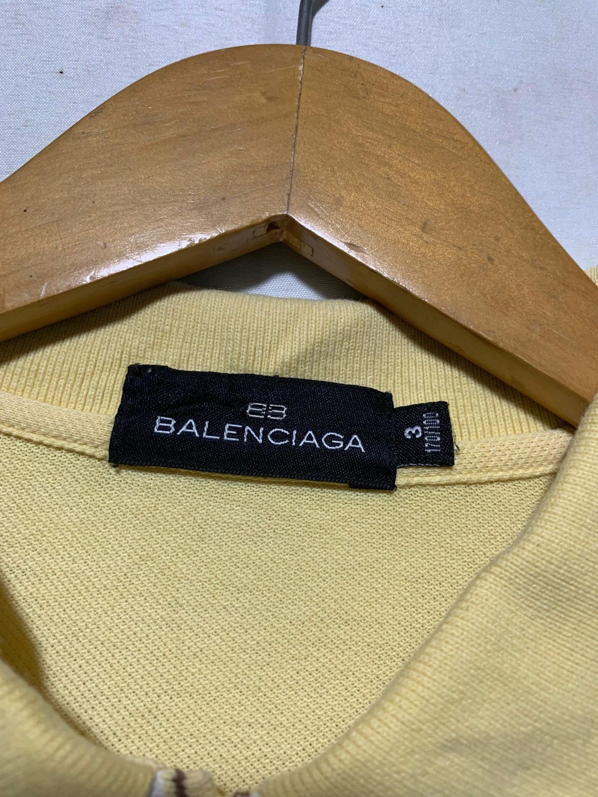 Balenciaga Vintage Balenciaga striped collar polo shirt Size US M / EU 48-50 / 2 - 7 Thumbnail