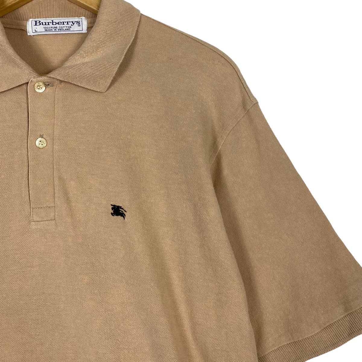 Burberry × Vintage Vintage 80s Burberrys made in england plain polo shirt Size US M / EU 48-50 / 2 - 6 Thumbnail