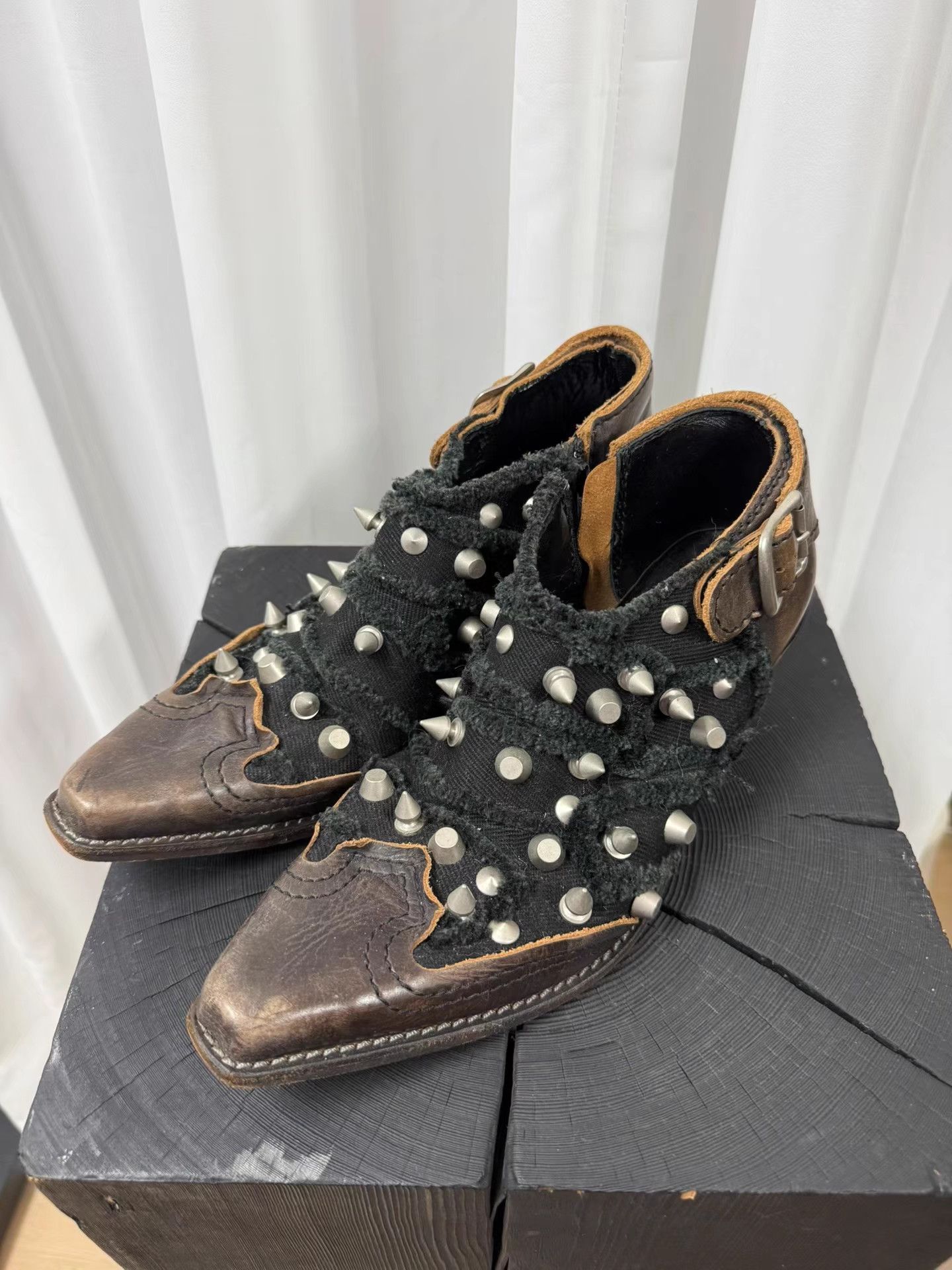 Junya Watanabe Junya Watanabe x CDG Studded Pointed Toe Boots K20 Size US 8 / EU 41 - 1 Thumbnail
