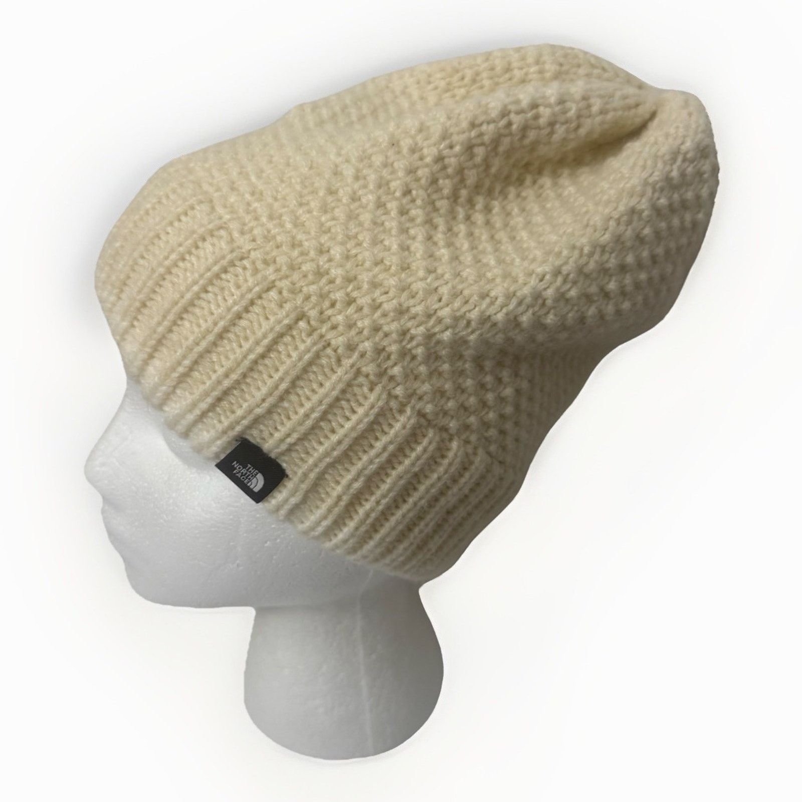 The North Face The North Face Cable Purrl Stitch Beanie Cream Winter Ski Size ONE SIZE - 1 Thumbnail