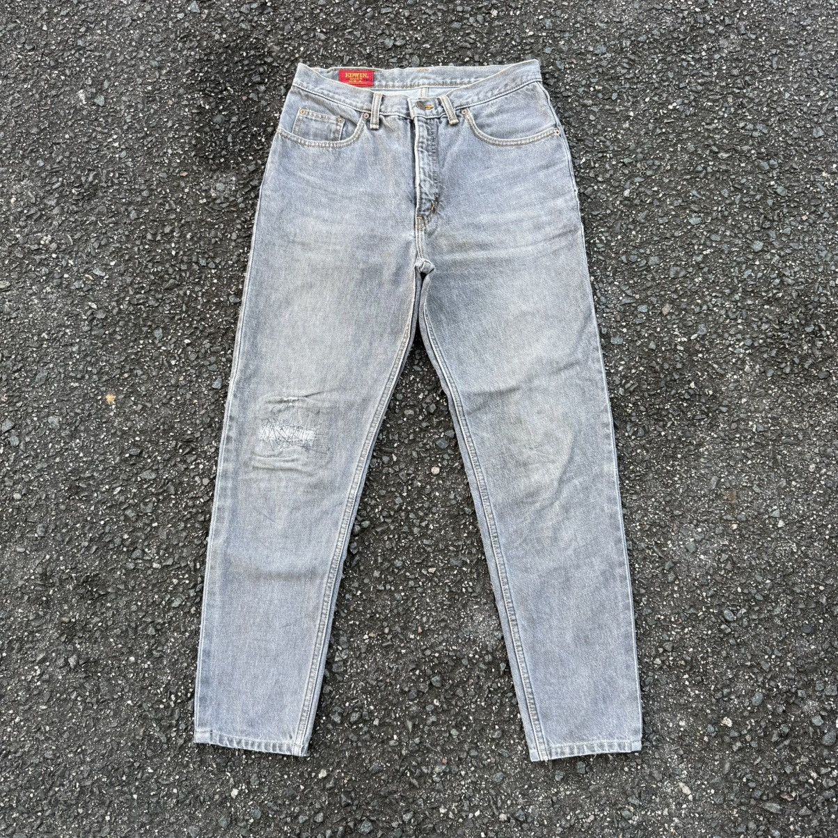 Edwin VINTAGE EDWIN USA FADED BLACK JEAN DENIM PANTS Size US 32 / EU 48 - 1 Thumbnail