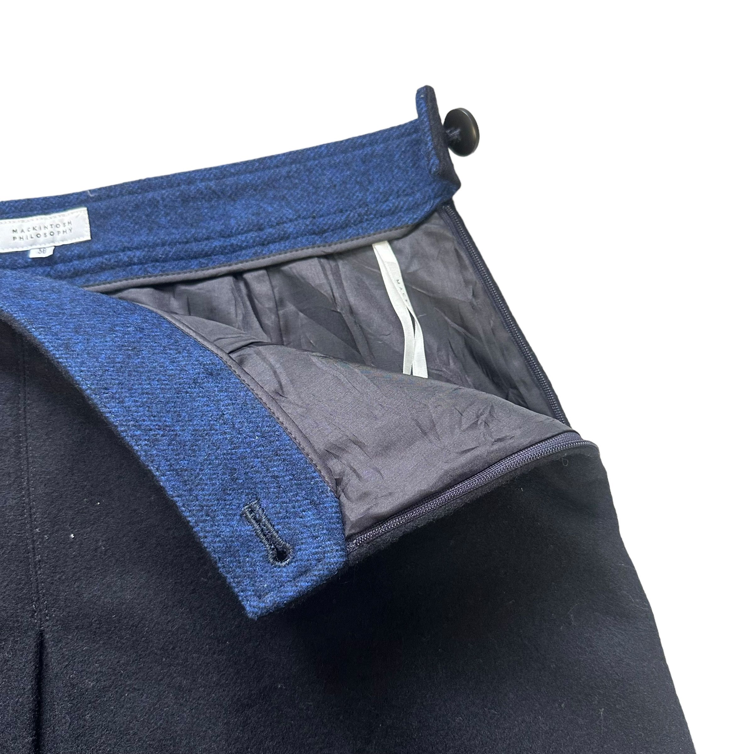 Mackintosh Mackintosh Philosophy Two Tone Wool Mini Skirt #A26-0581 Size 28" / US 6 / IT 42 - 3 Thumbnail