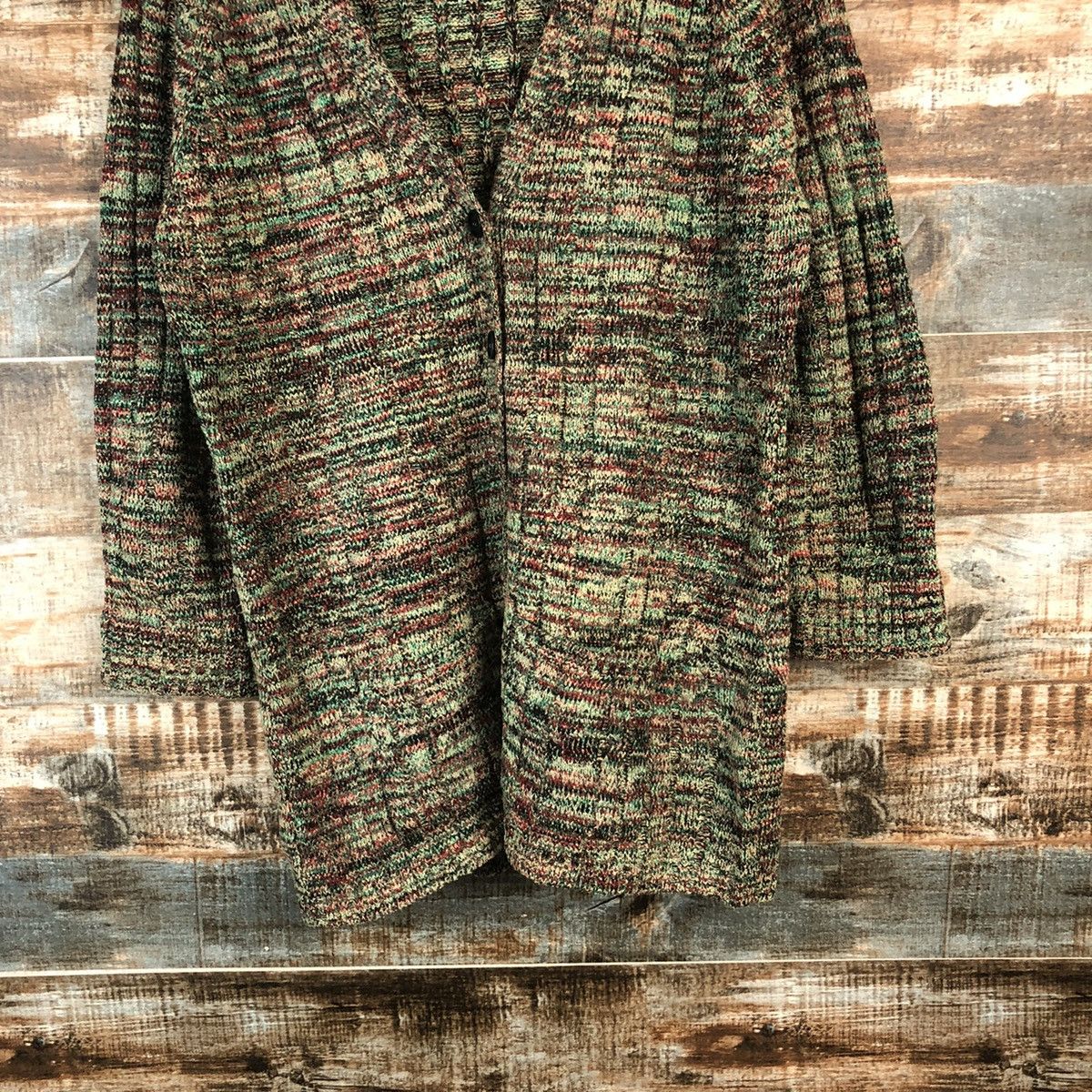 Other DL Knit japan vintage Green Cardigan Knitwear #C688 Size M / US 6-8 / IT 42-44 - 3 Thumbnail