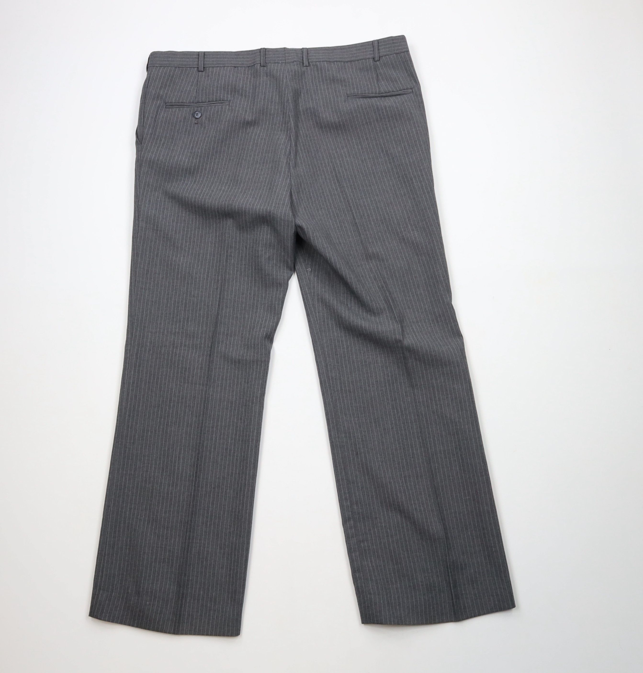 Vintage Vintage 70s Streetwear Pinstriped Bell Bottoms Chino Pants Size US 42 / EU 58 - 7 Thumbnail