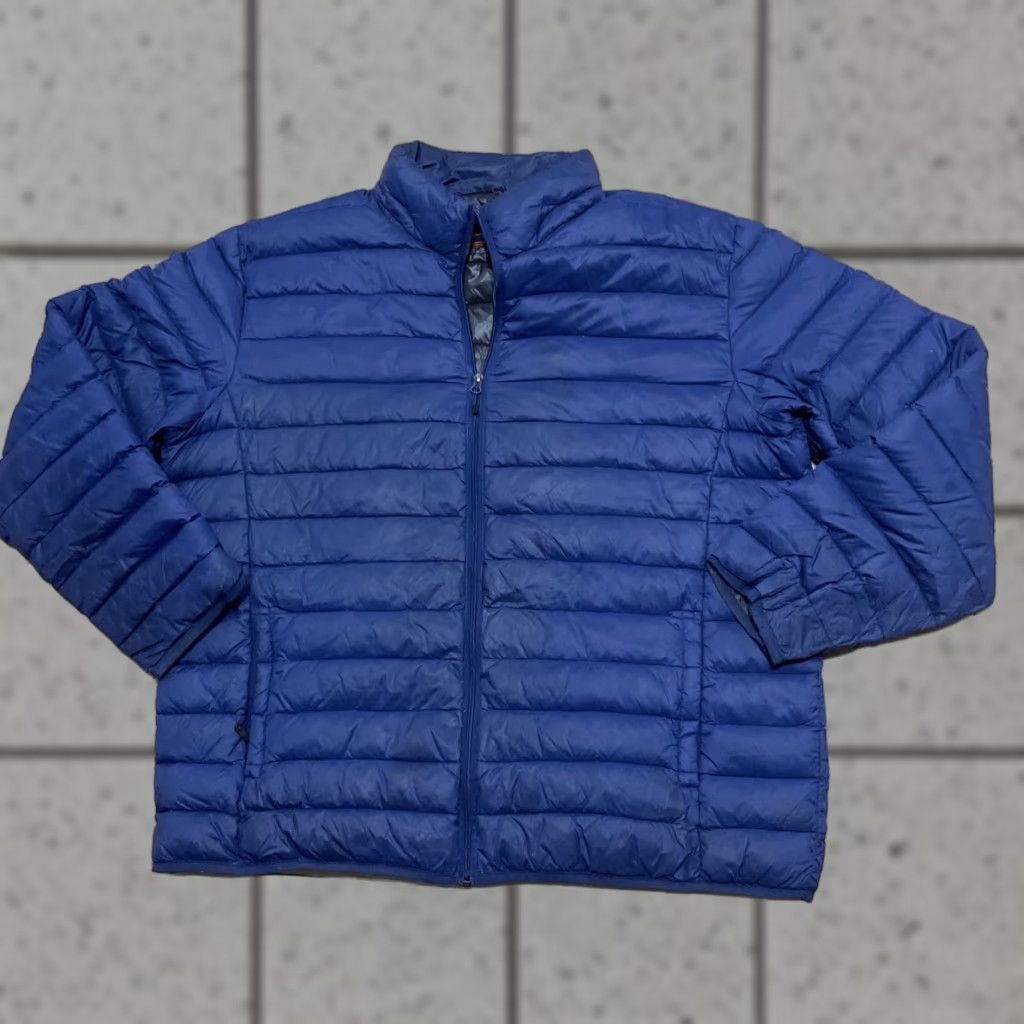 Vintage Hawke & Co Duck Down Puffer Jacket Men 2XL Blue Light Sports Performance Fade Jacket Size US XXL / EU 58 / 5 - 1 Thumbnail