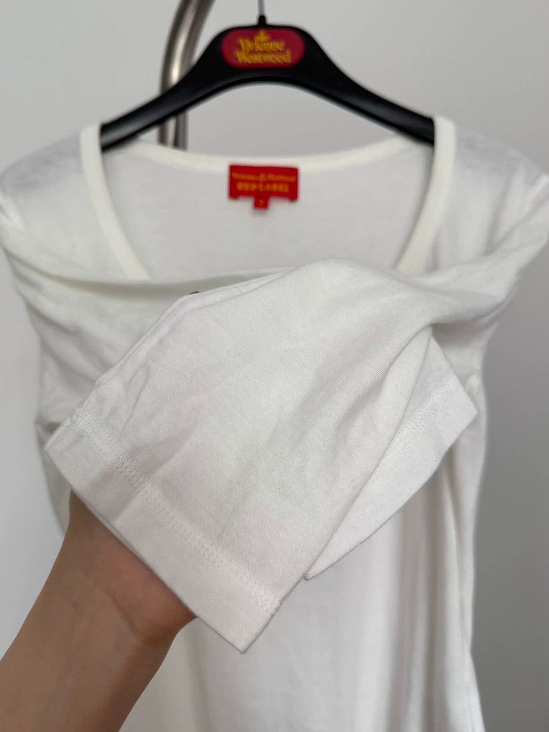 Vivienne Westwood Vivienne Westwood Embroidered low neck U top T-shirt with Size S / US 4 / IT 40 - 3 Thumbnail