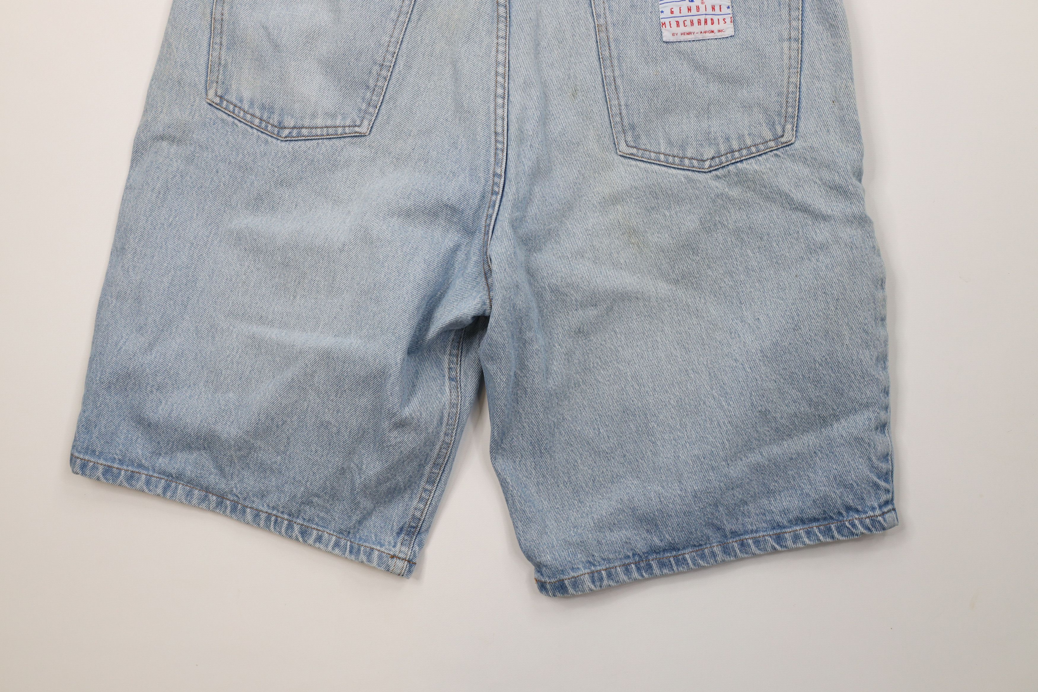 Vintage Vintage 90s MLB Baseball Spell Denim Jean Shorts Jorts USA Size US 36 / EU 52 - 13 Thumbnail