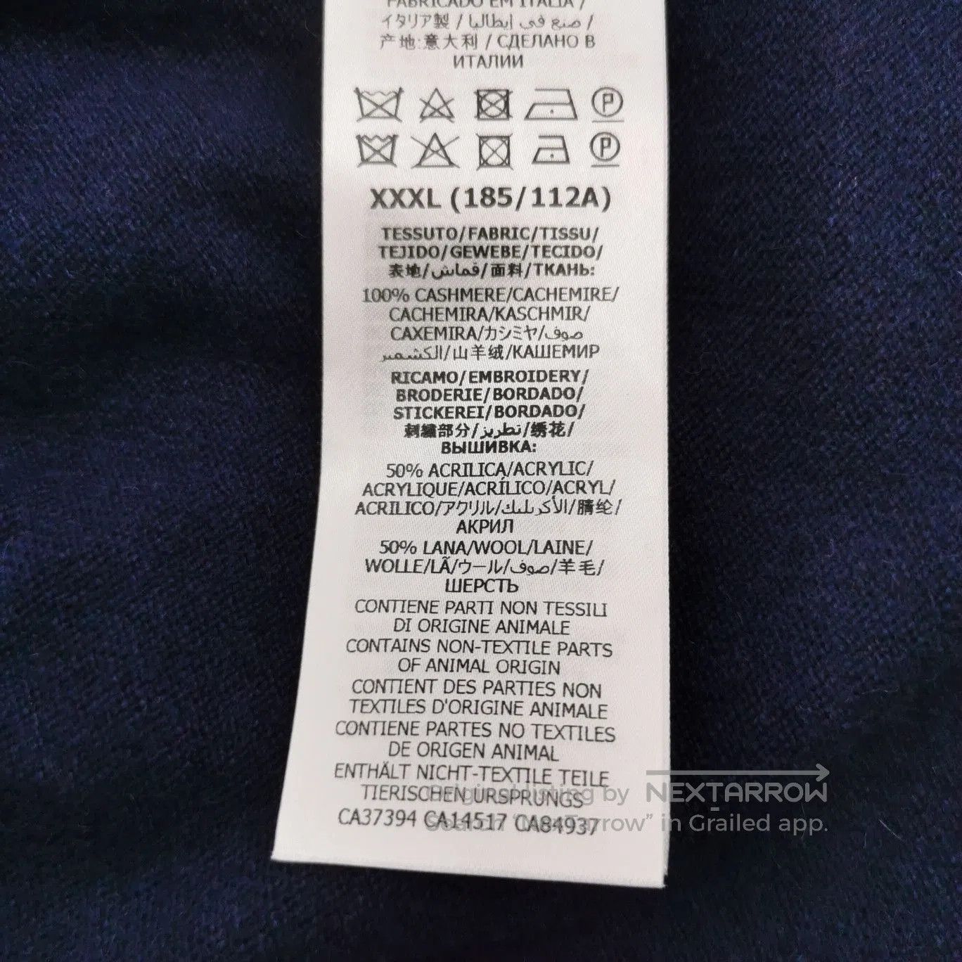 Gucci Gucci Cashmere V. Size US XXL / EU 58 / 5 - 8 Thumbnail