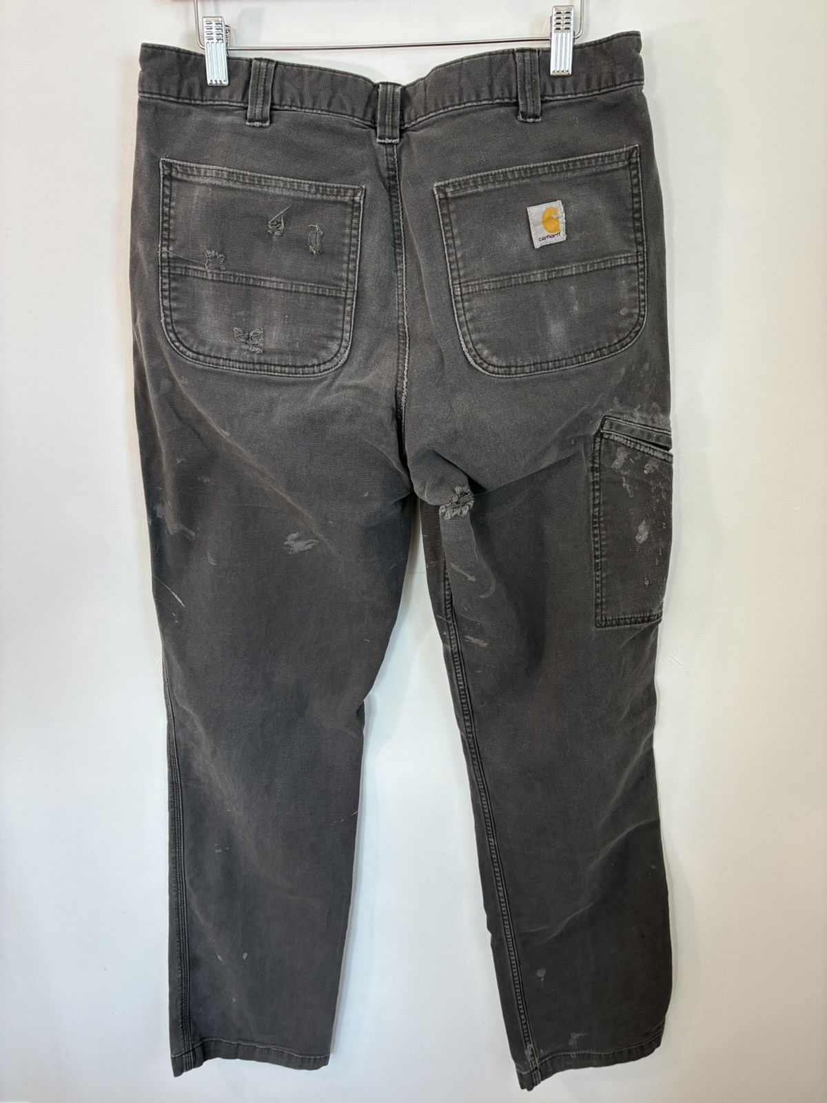 Carhartt Carhartt Thrashed Paint Stain Faded Work Pants Size US 34 / EU 50 - 7 Thumbnail