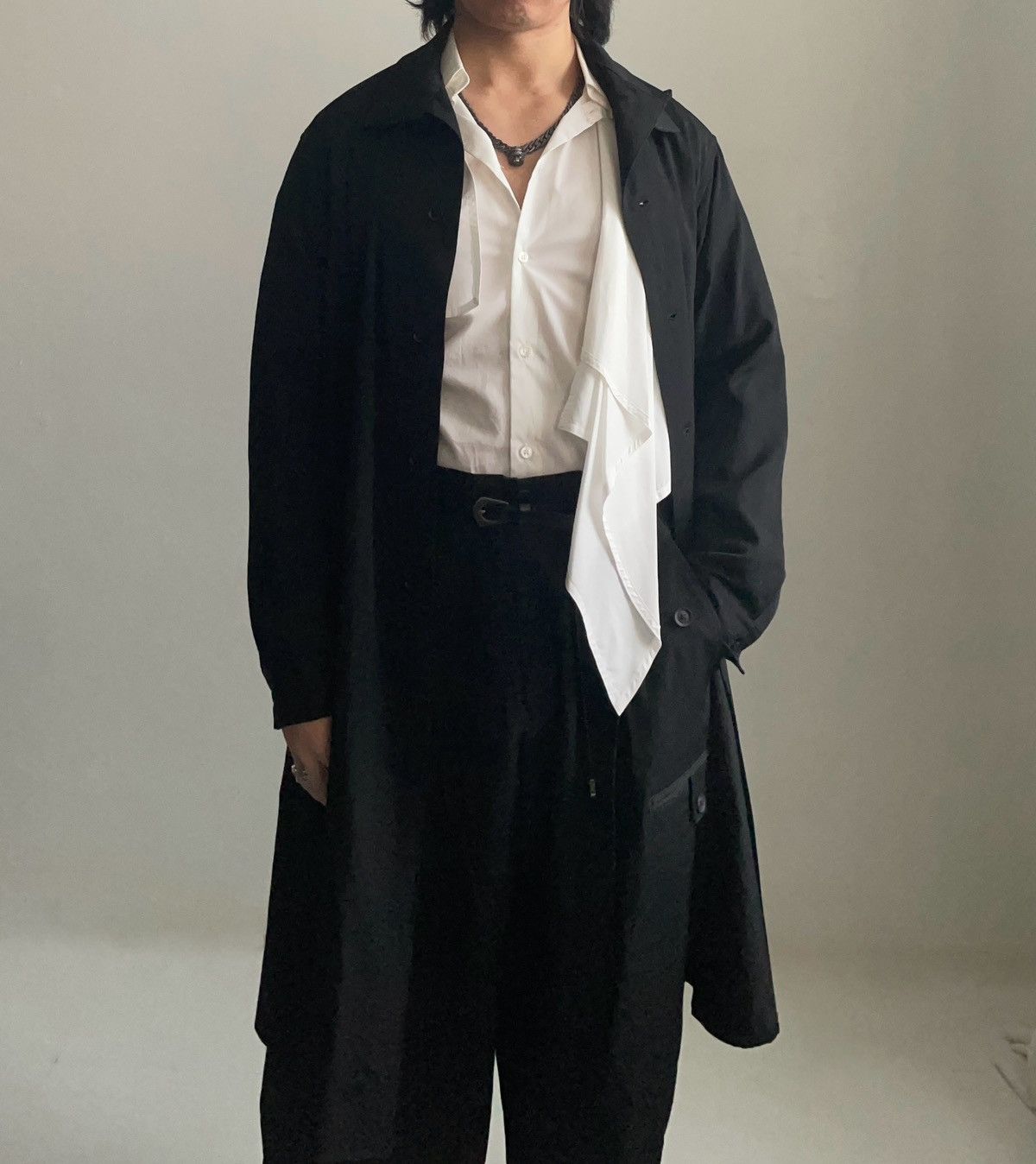Yohji Yamamoto Wool gabardine shirt jacket Size US S / EU 44-46 / 1 - 7 Thumbnail