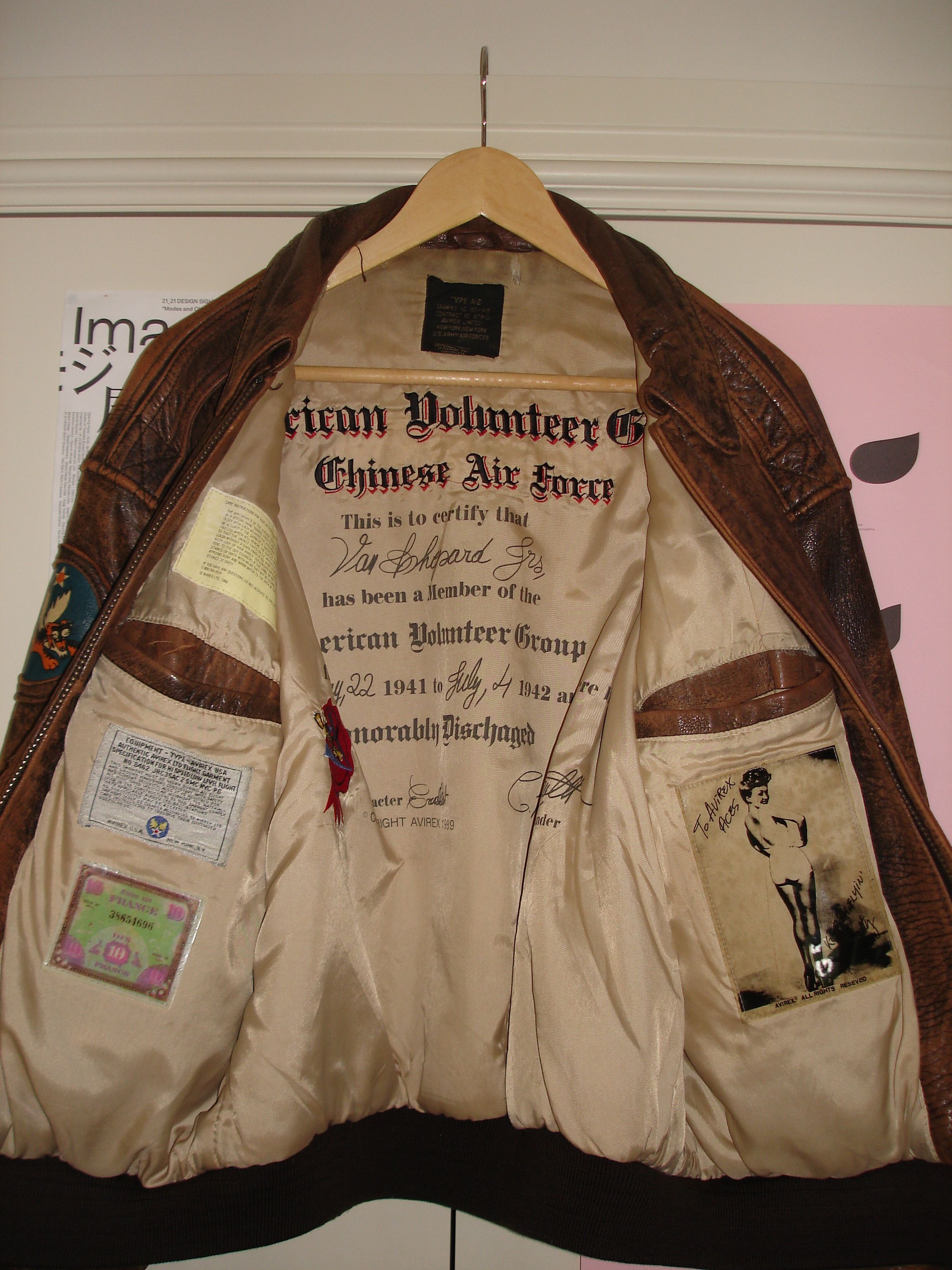 Avirex Rare 1989 Avirex 'Flying Tigers' Leather Jacket Size US M / EU 48-50 / 2 - 3 Thumbnail