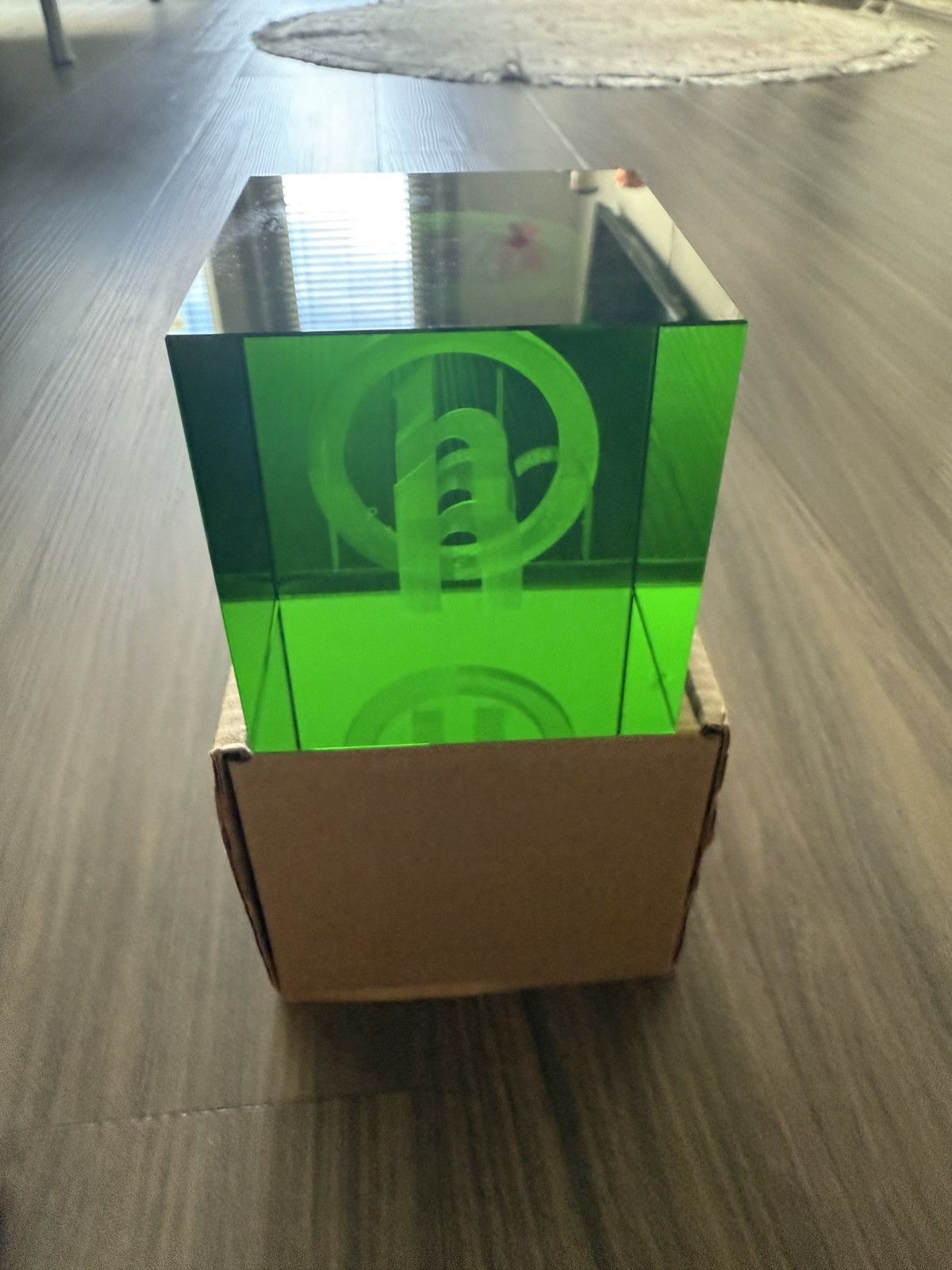 HIDDEN Hidden NY Acrylic Logo Block – Green Transparent Resin Size ONE SIZE - 4 Thumbnail