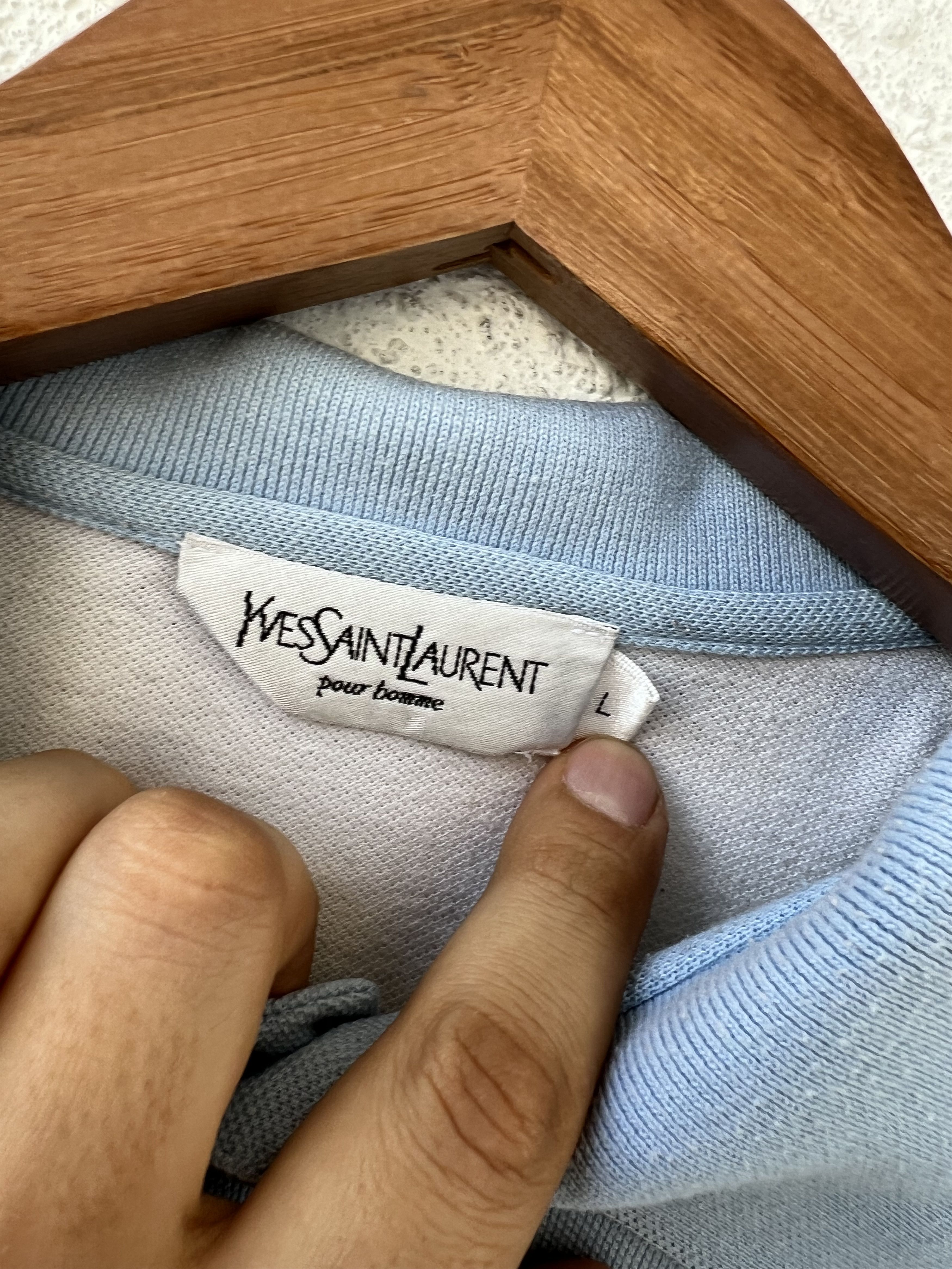 Saint Laurent Paris × Yves Saint Laurent Yves Saint Laurent Polo Shirt L Size US L / EU 52-54 / 3 - 3 Thumbnail