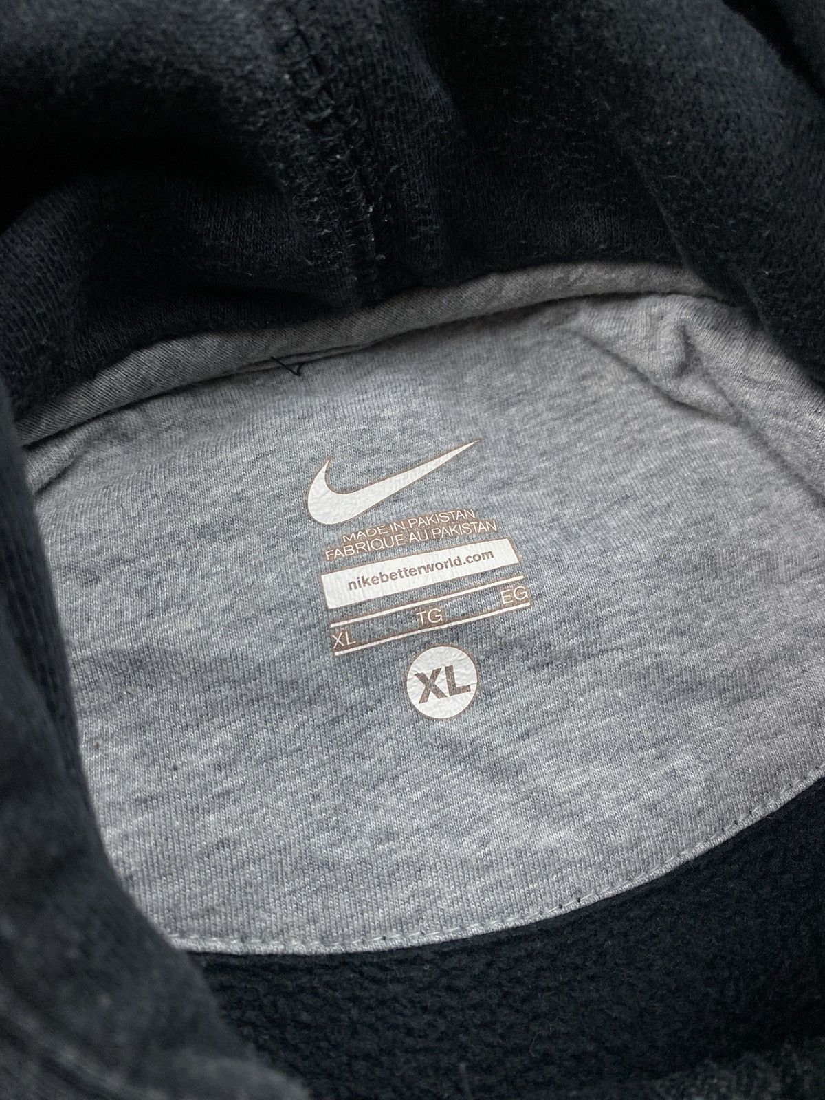 Nike × Vintage Nike vintage spell out big swoosh hoodie y2k streetwear Size US XL / EU 56 / 4 - 7 Thumbnail
