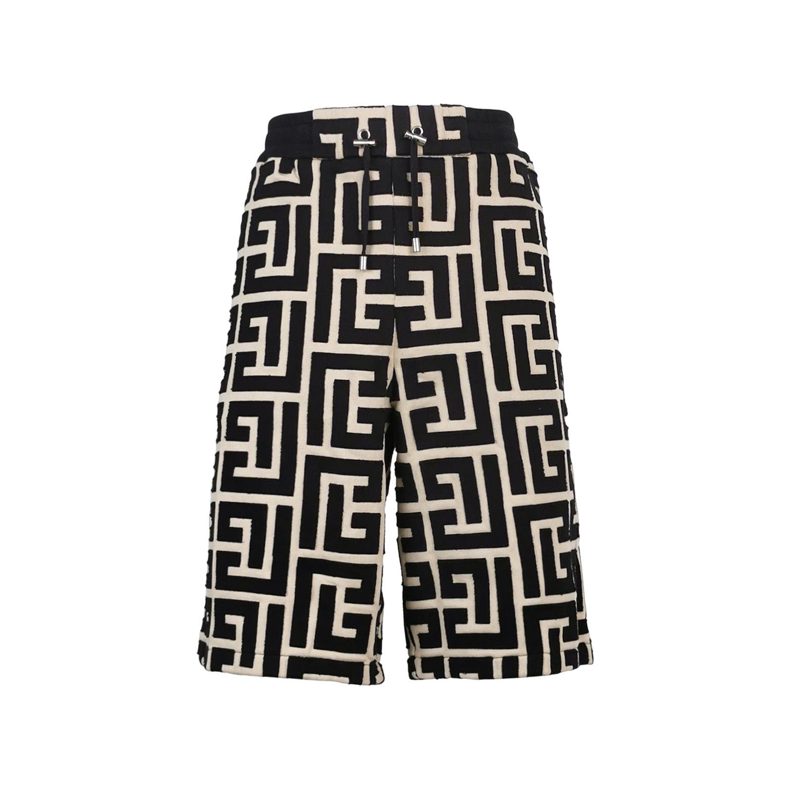Balmain Balmain Monogram Print Cotton Shorts S Size US 30 / EU 46 - 1 Thumbnail