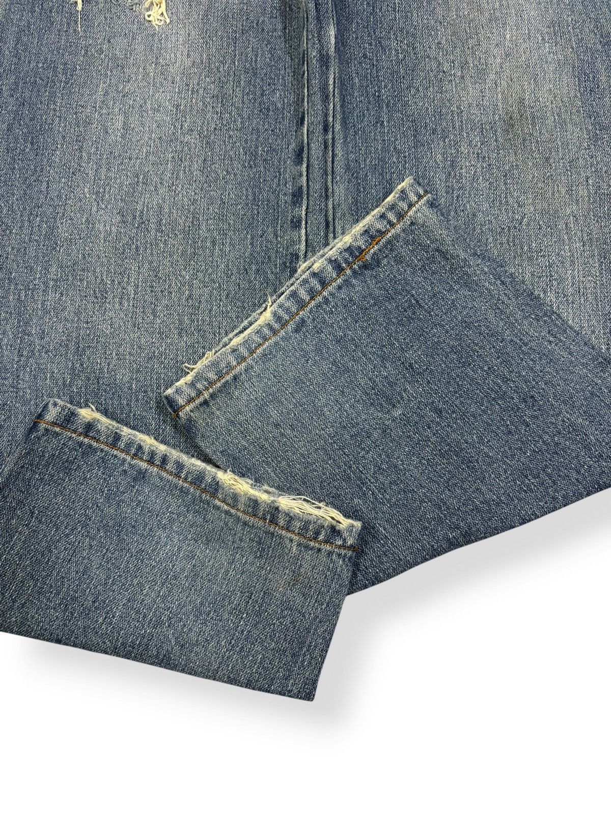 Japanese Brand Vintage Japanese Brand TDR Double Waist Distressed Jeans Size US 31 - 8 Thumbnail