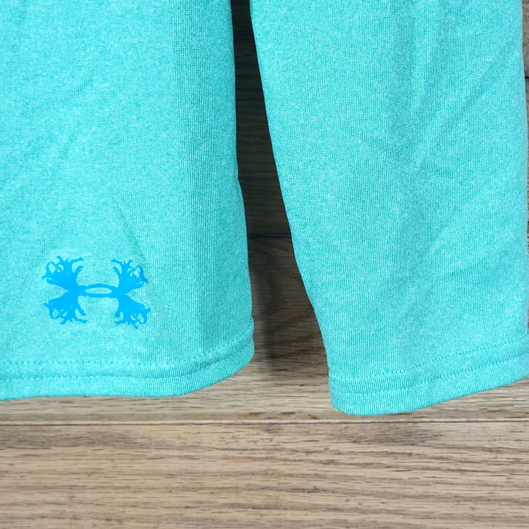 Under Armour Under Armour Hoodie Shirt Mens M Allseasongear Teal Green Semi-Fitted Hooded Lightweight Breathable Gym Running Training Size US M / EU 48-50 / 2 - 8 Thumbnail