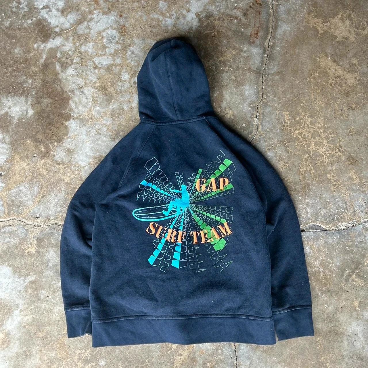 Gap y2k Navy and green Gap Surf Team hoodie Size US XL / EU 56 / 4 - 2 Thumbnail