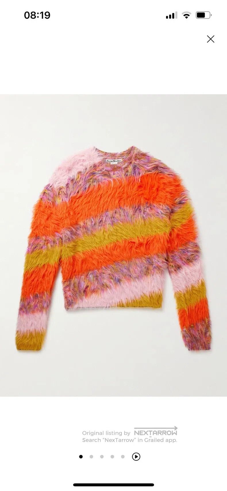 Acne Studios Acne Studios Colorful Striped Long Fleece Sweater Size S / US 4 / IT 40 - 1 Thumbnail