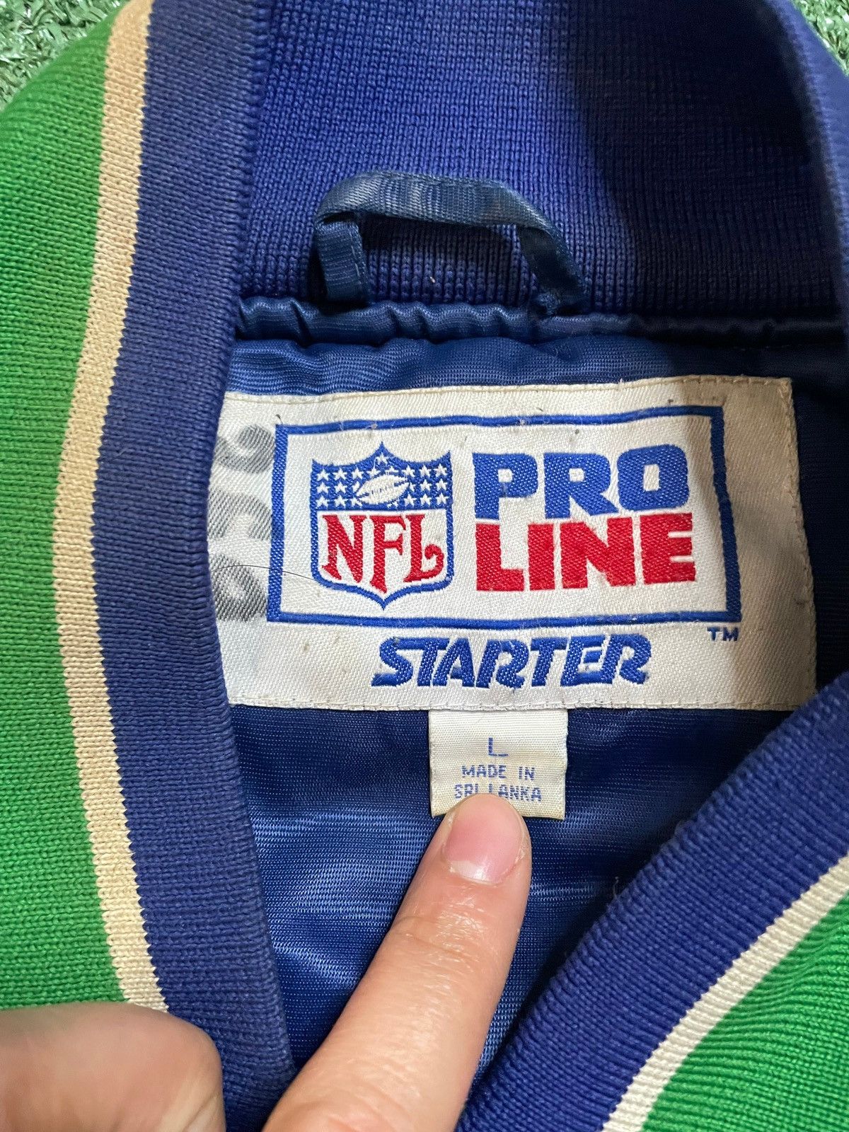 Starter Vintage 1990s Seattle Seahawks starter satin Jacket Size US L / EU 52-54 / 3 - 6 Thumbnail