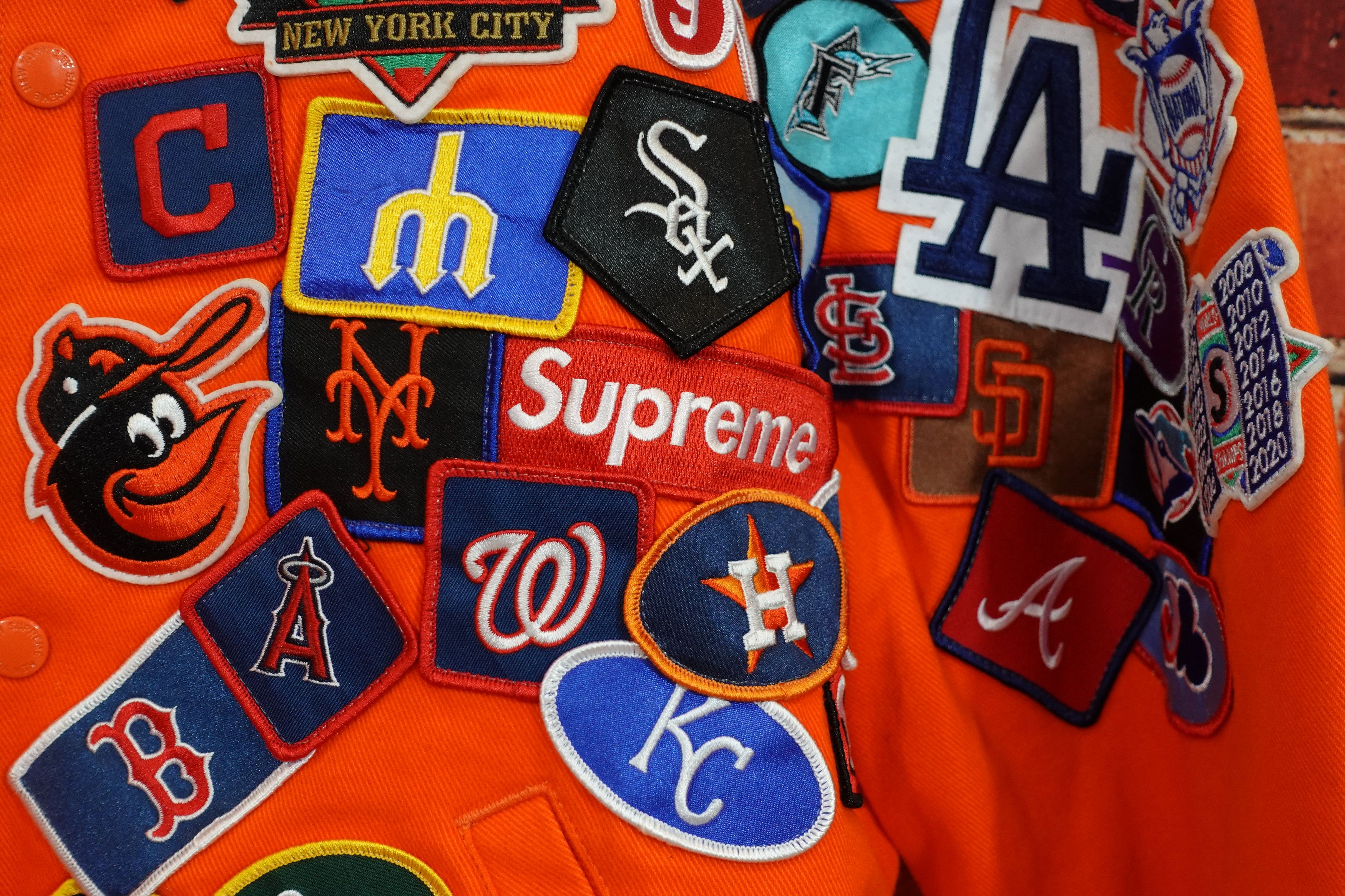 New Era × Supreme Supreme New Era MLB Varsity Jacket Size US L / EU 52-54 / 3 - 6 Thumbnail