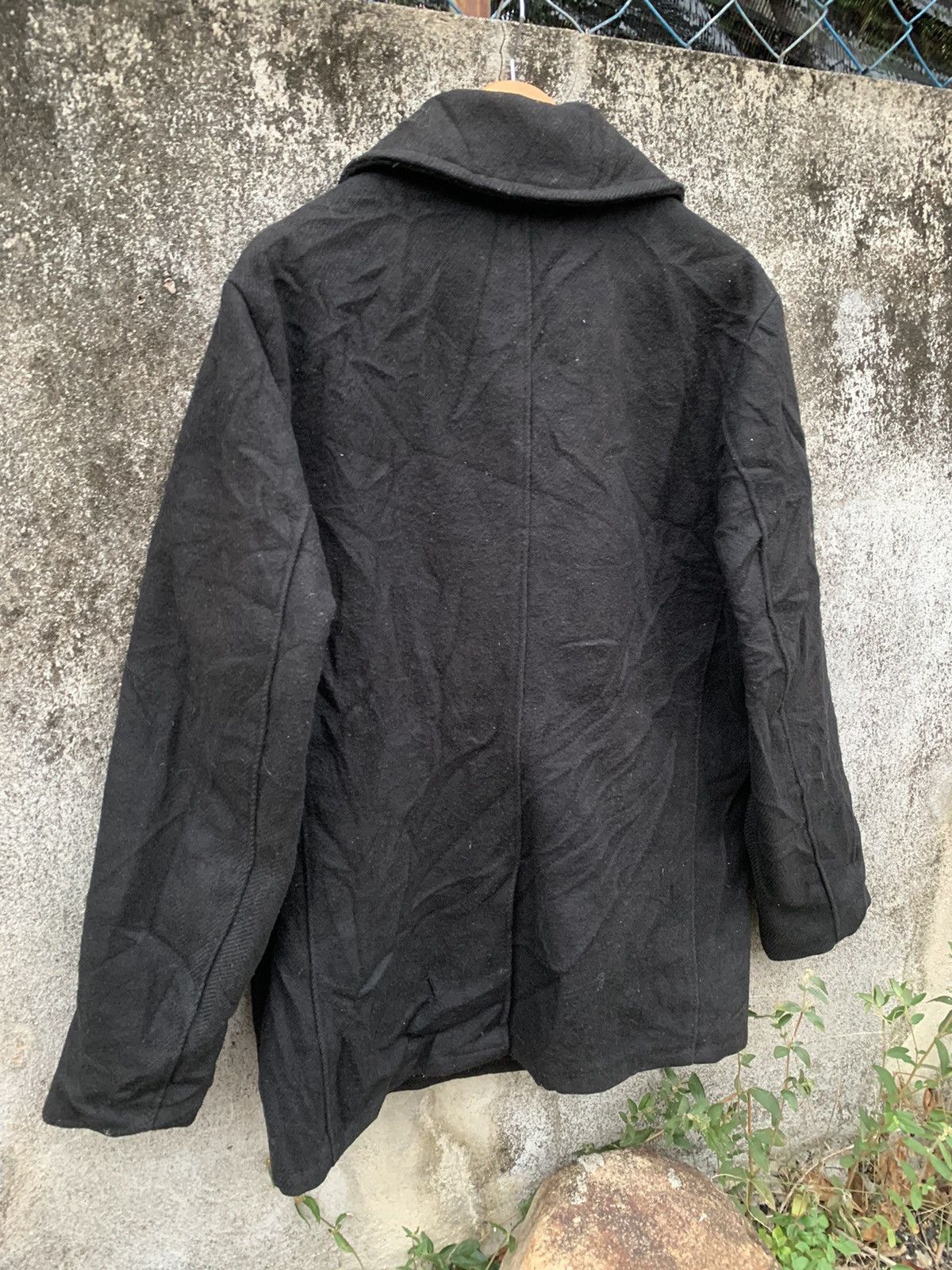 Japanese Brand Vintage 90s Schott U.S.740N Pea Jacket Wool Double Breasted Size US XL / EU 56 / 4 - 7 Thumbnail