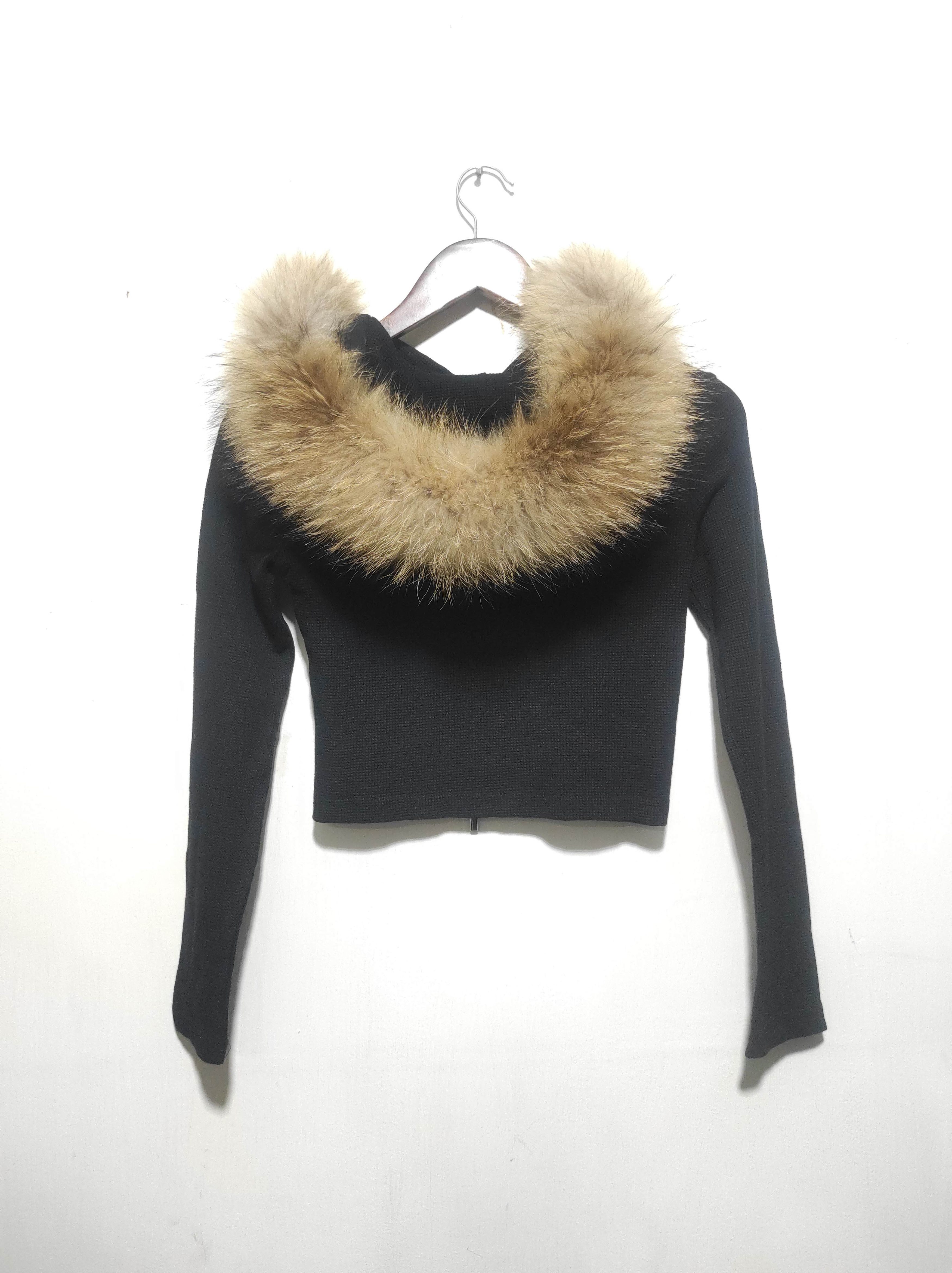 Hysteric Glamour Another Berlin Crop Double Zipper Fur Hoodie LGB style Size XS / US 0-2 / IT 36-38 - 12 Thumbnail