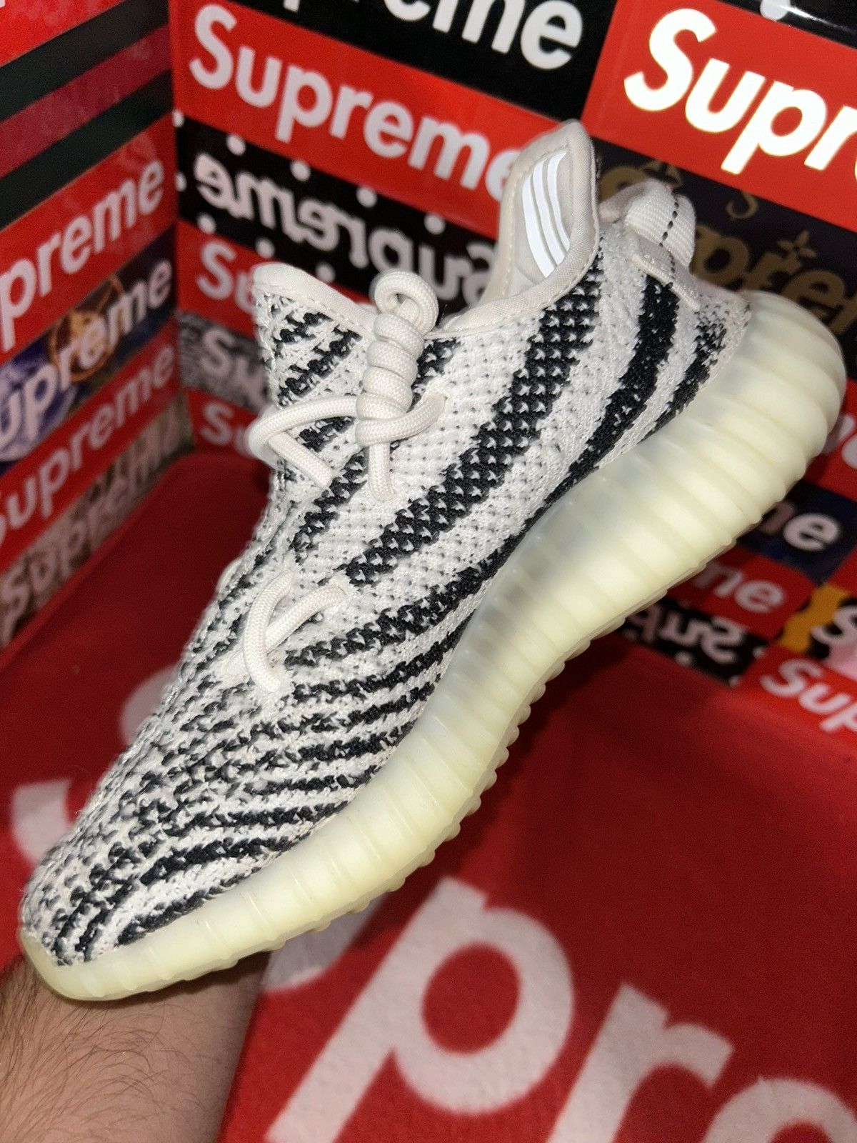 Adidas adidas Yeezy Boost 350 V2 Zebra CP9654 size 4 Size US 5 / EU 37 - 9 Thumbnail