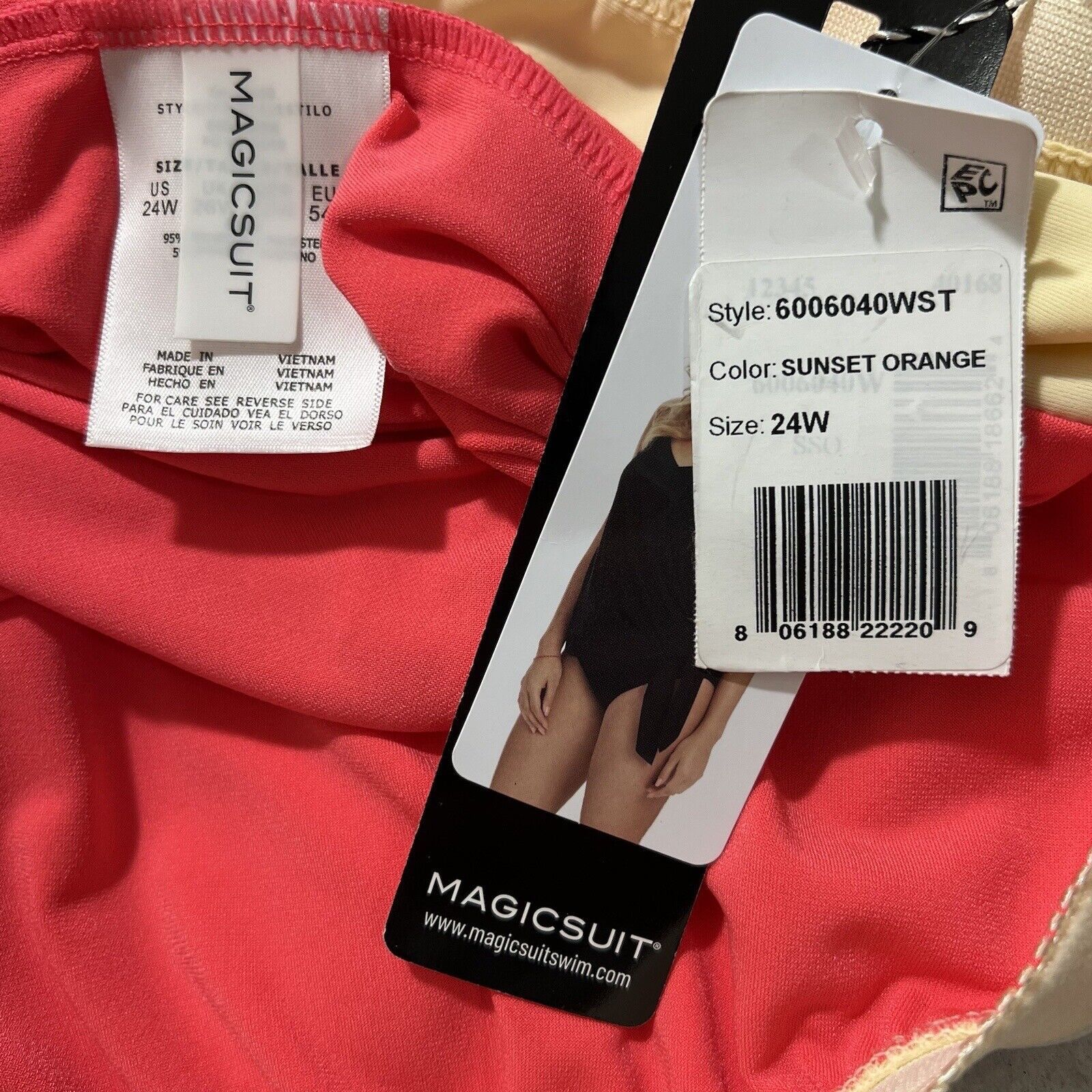 Other MagicSuit 24W Alex V-Neck Tankini Top with Underwire Bra Size ONE SIZE - 5 Thumbnail