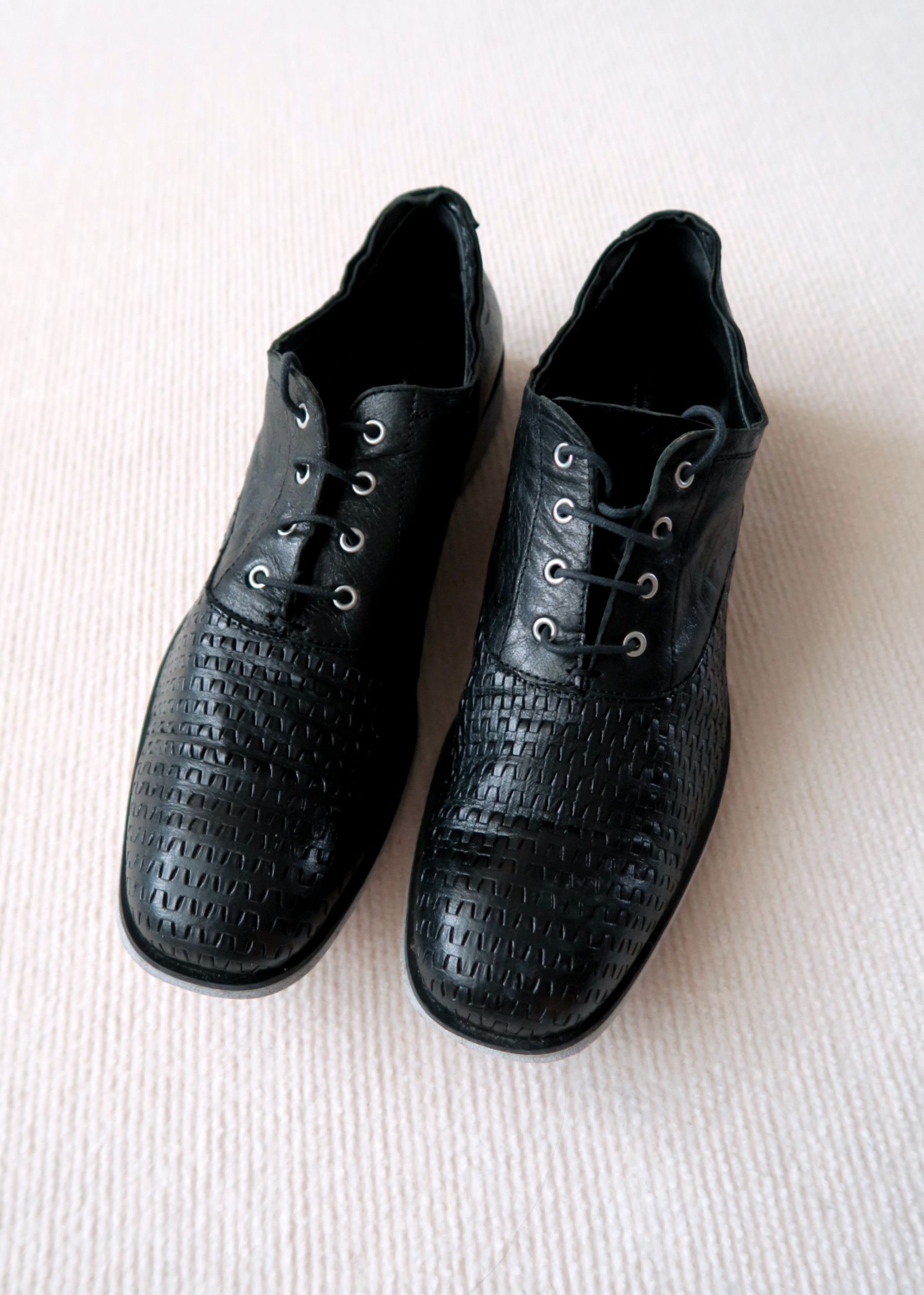 Other Collection Privee Italy Cross-Stitch Distressed Shoes Size US 11 / EU 44 - 2 Thumbnail