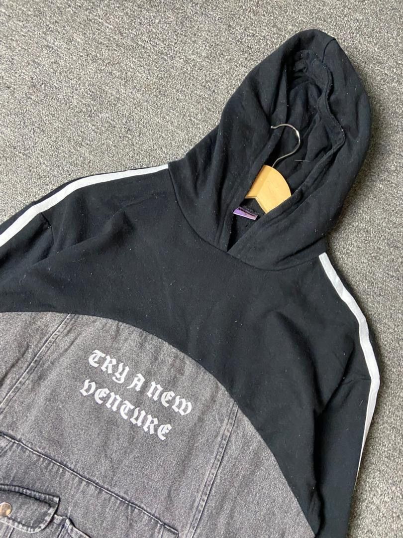 Japanese Brand ANAP GIRL Brand Pullover Denim-Shirt Hoodie (176) Size M / US 6-8 / IT 42-44 - 5 Thumbnail