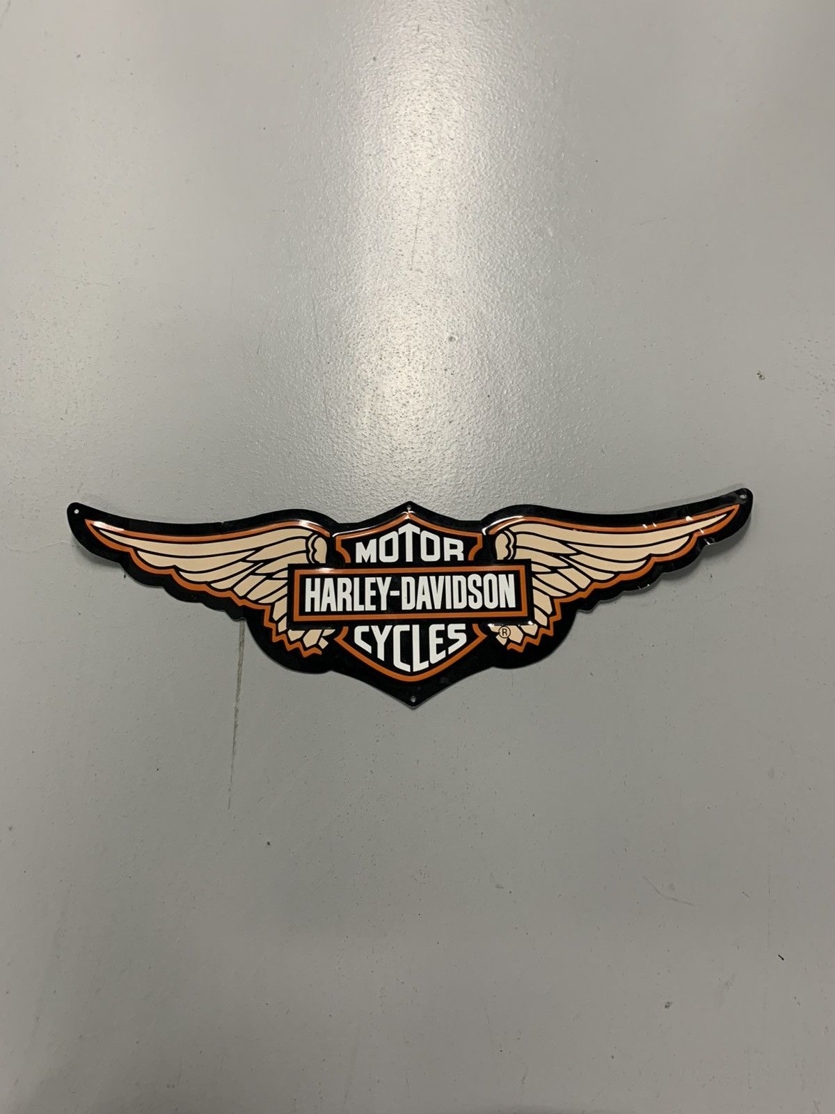 Harley Davidson Harley-Davidson Winged Logo Metal Sign - 23x7” Made in USA Size ONE SIZE - 1 Thumbnail