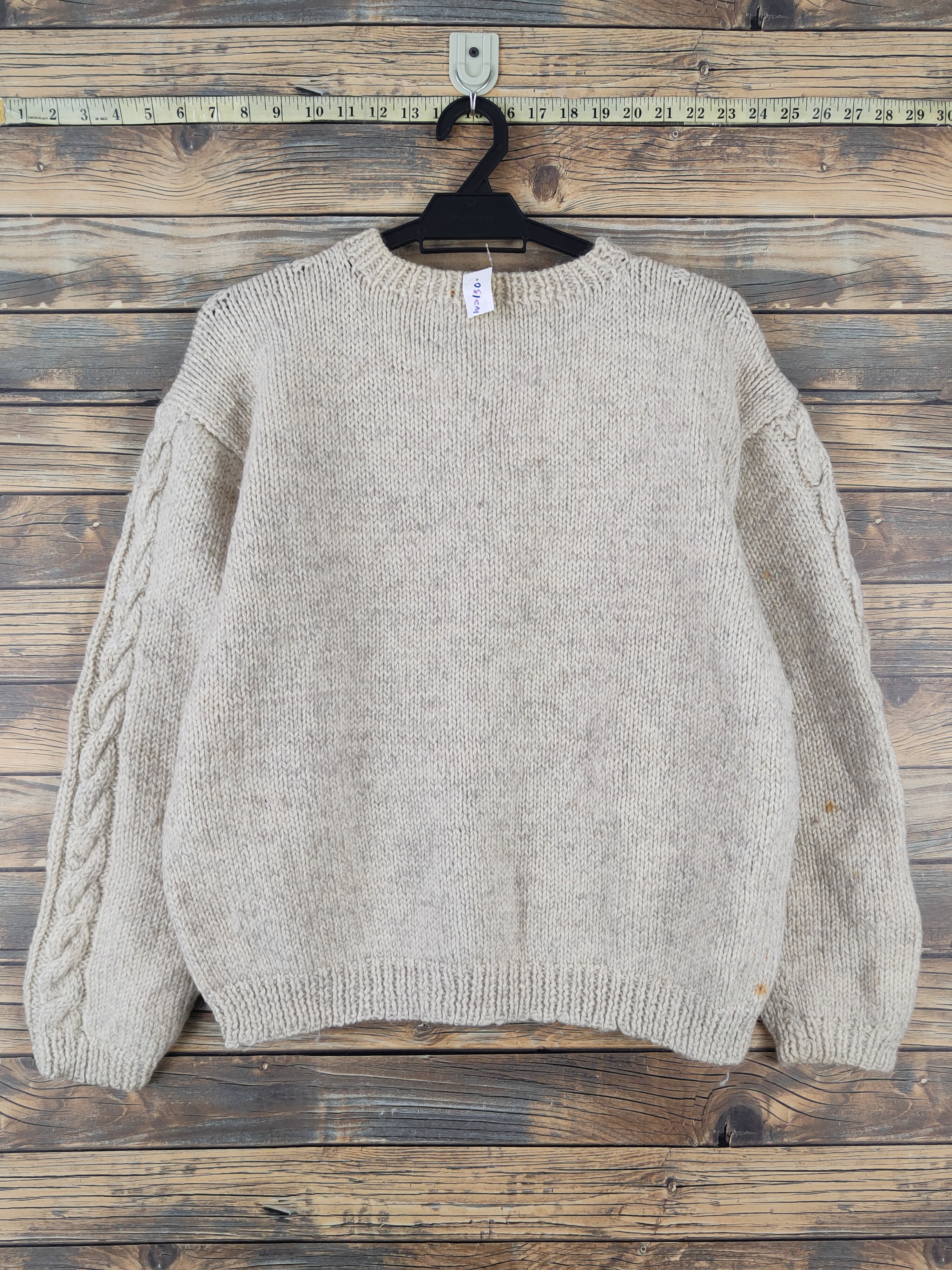 Aran Isles Knitwear Japanese Brand Ivory Knitwear Sweatshirts #W2130 Size US S / EU 44-46 / 1 - 7 Thumbnail