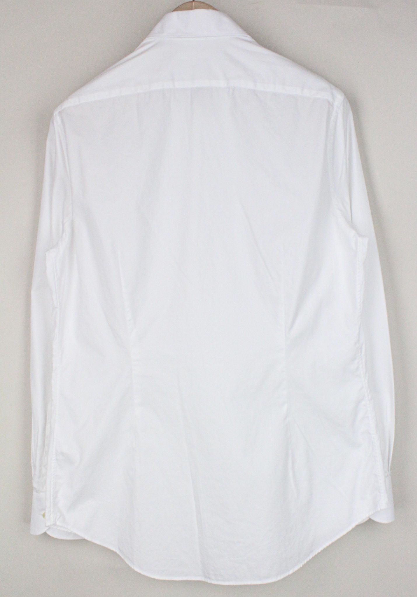 Suitsupply 42/16 1/2 Extra Slim White Cotton Long 72605 Size 42R - 2 Thumbnail