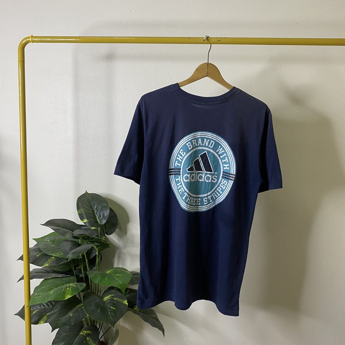 Adidas Vintage 1990s Adidas Big Logo T Shirt Size US M / EU 48-50 / 2 - 1 Thumbnail