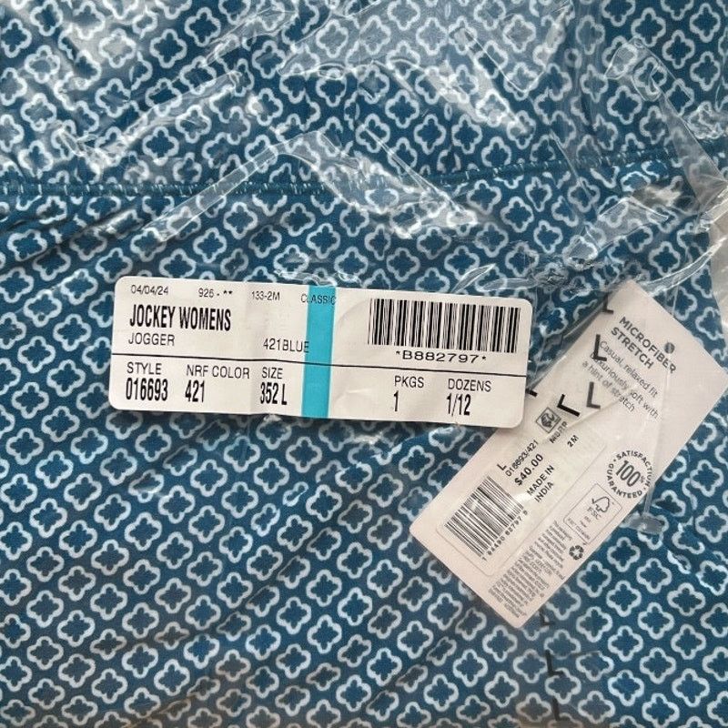 Jockey Jockey Soft Essentials Jogger Blue Cove Geo, L Size 32" / US 10 / IT 46 - 5 Thumbnail