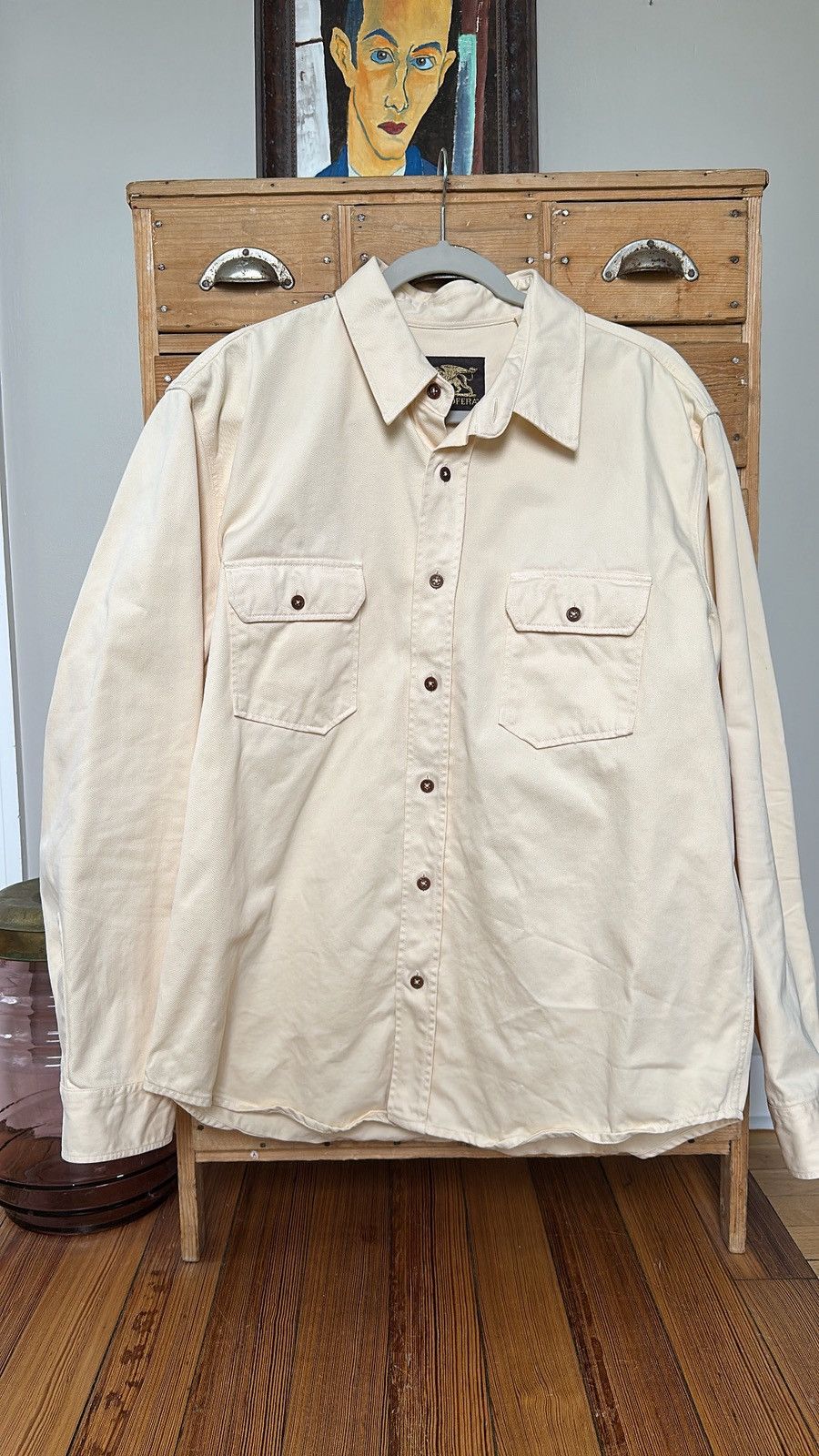 Indigofera Alamo Shirt Sand White Twill