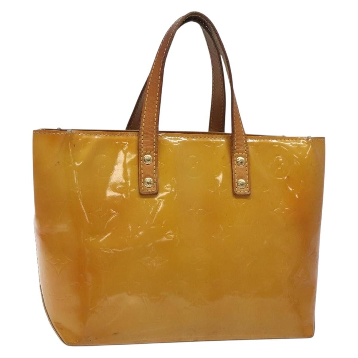 Louis Vuitton LOUIS VUITTON Monogram Vernis Reade PM Hand Bag Beige M91334 Size ONE SIZE - 1 Thumbnail